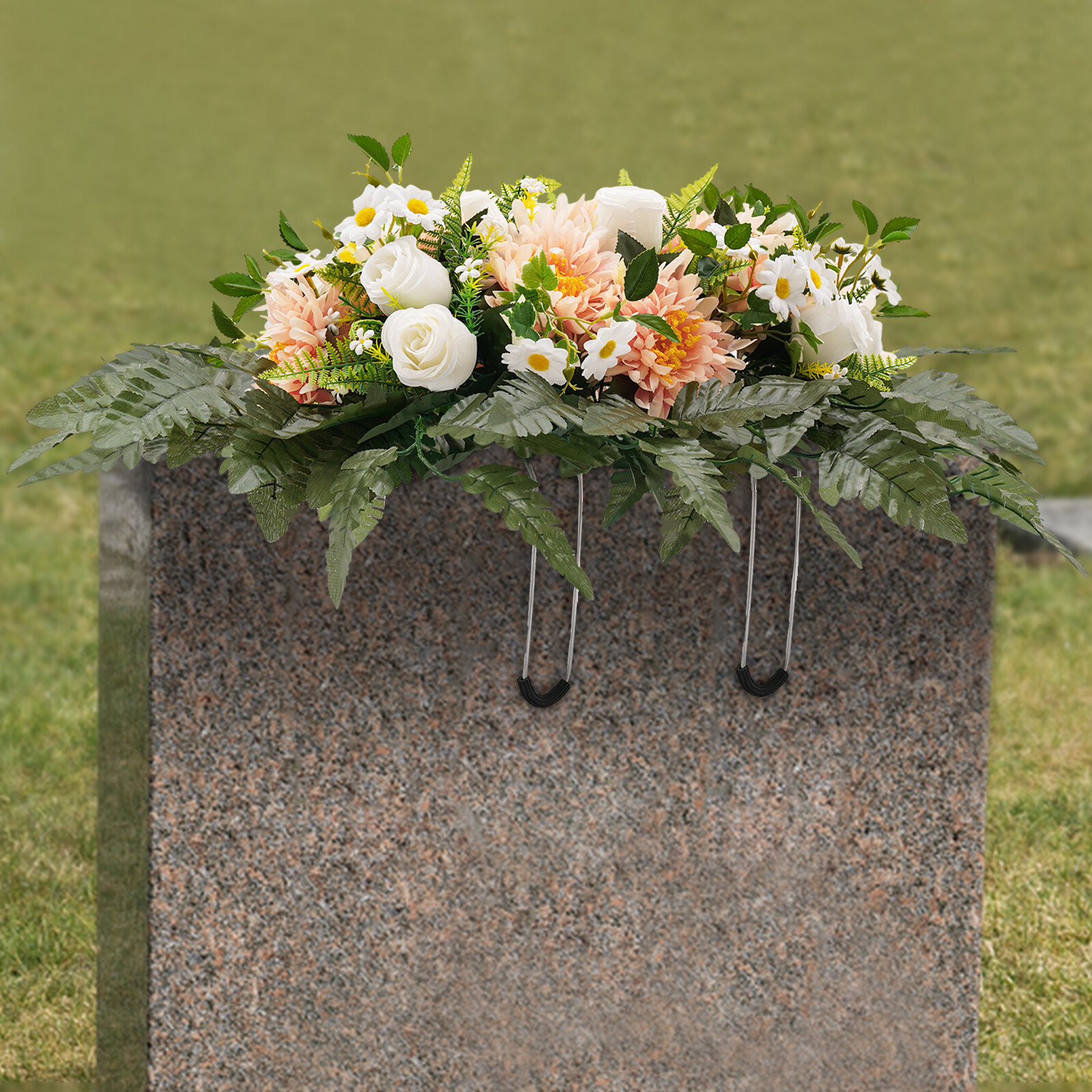 Artificial Realistic Flowers For Cemetery Memorial Wedding Decoration Outdoor