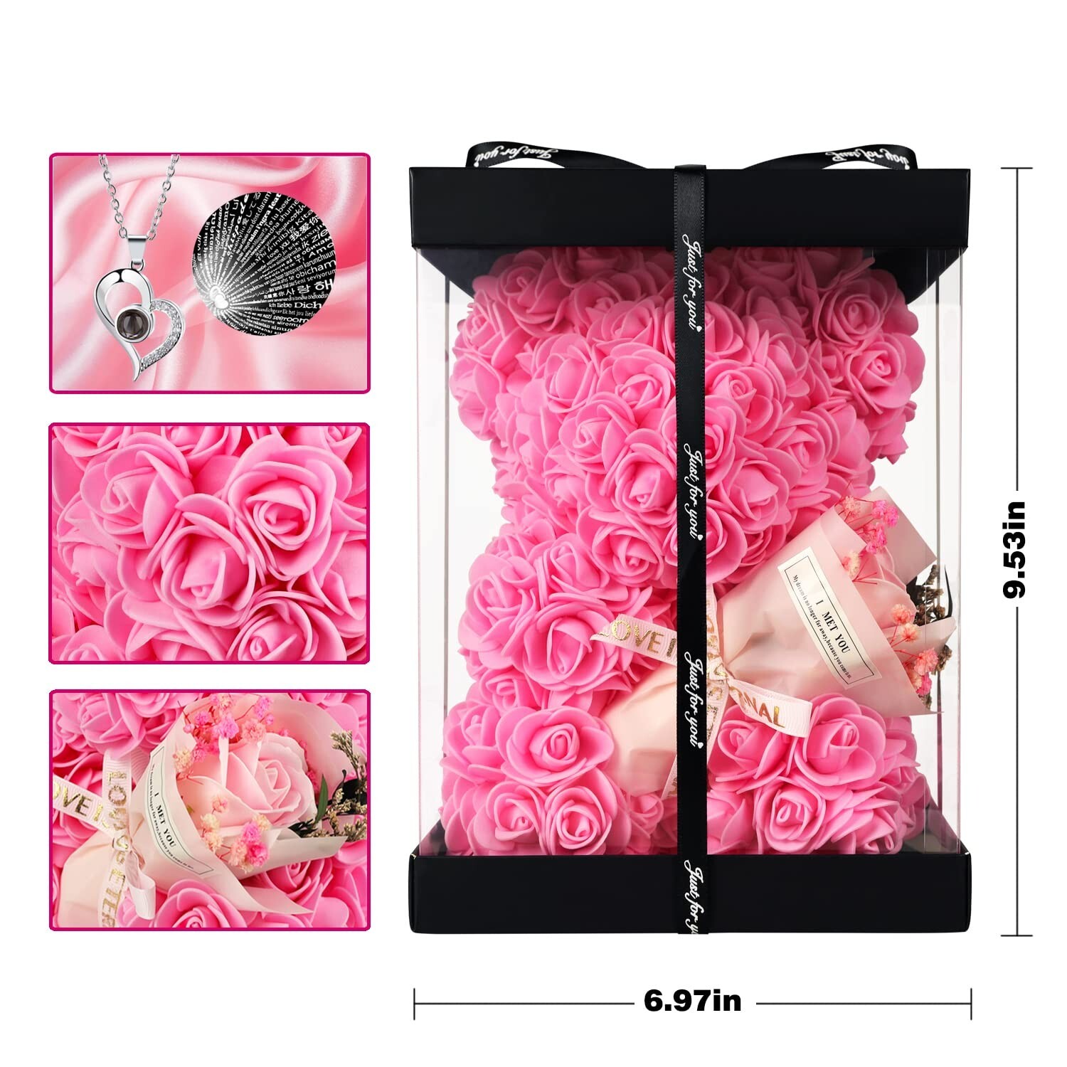 Mothers Day Rose Gifts Rose Bear Gifts for Women Rose Flower Bear Teddy Bear …