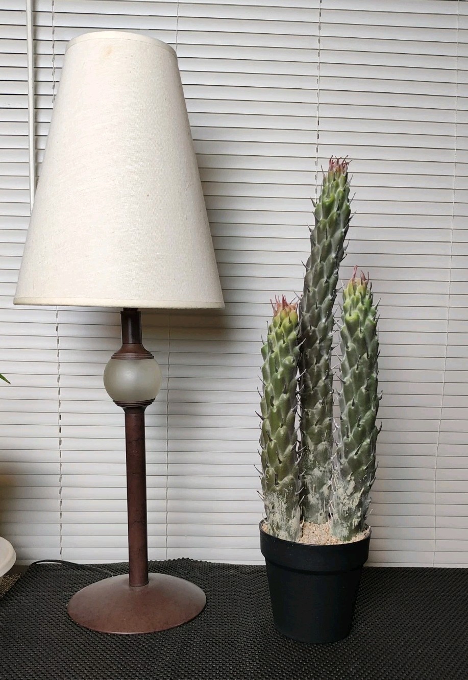 22″ Succulent Cactus Realistic Artificial Plant Home Office Decor Brand New