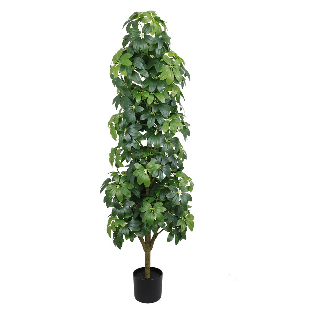 6FT Artificial Tree Realistic Faux Tree Suitable Indoor Outdoor Decoration 1pc