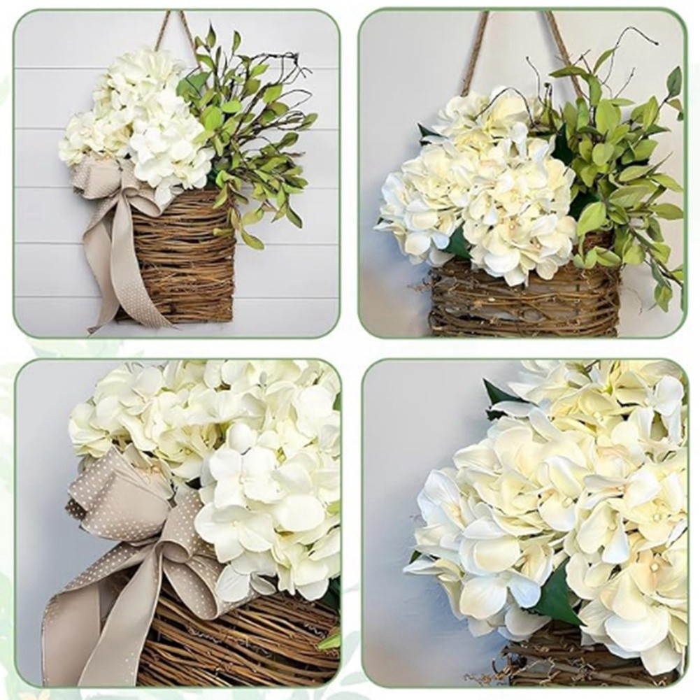 Door Decoration Flower Arrangement Small Flower Basket Rattan Basket1522