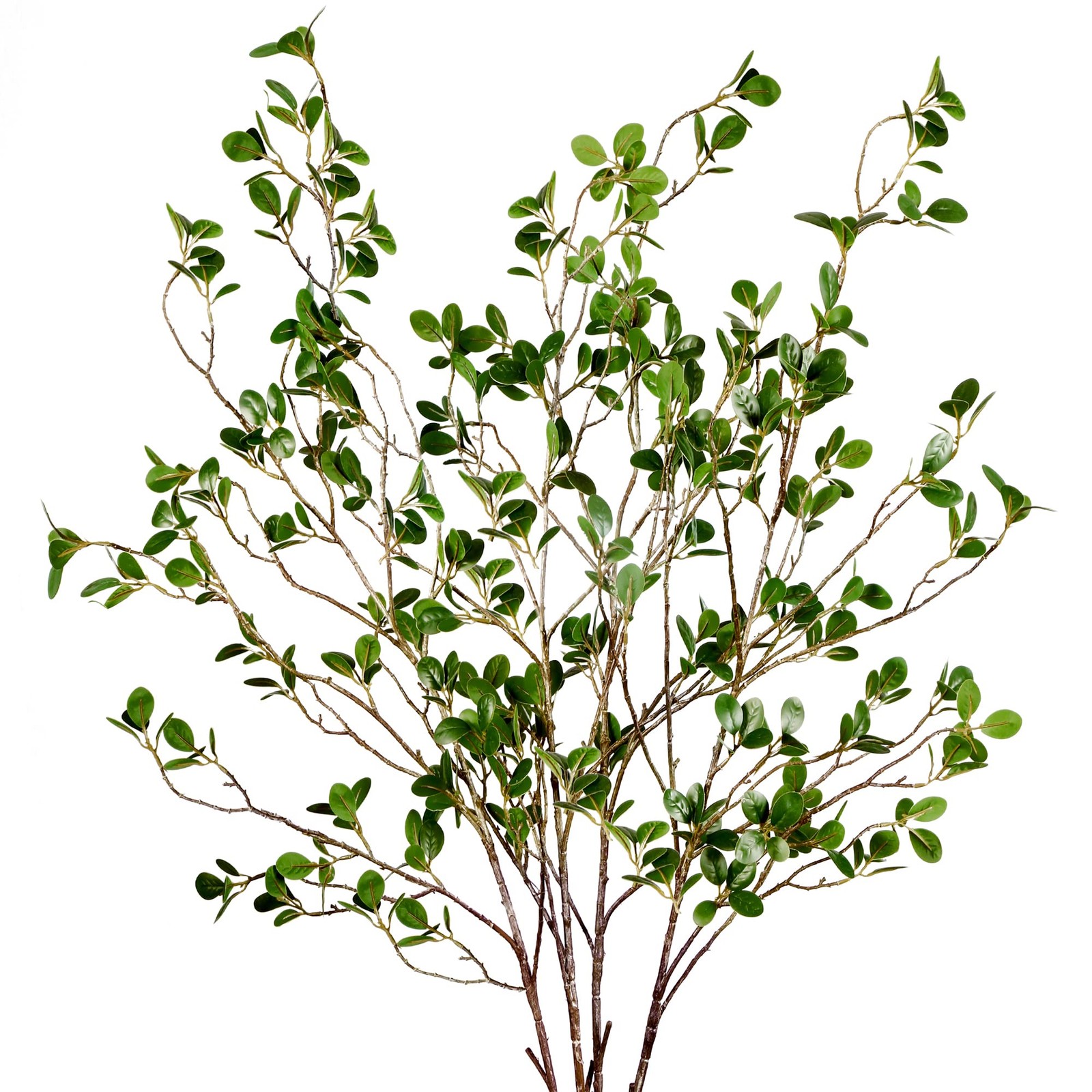Sggvecsy 43’’ 4Pcs Artificial Ficus Branches Faux Leaf Spray 4Pcs, Green