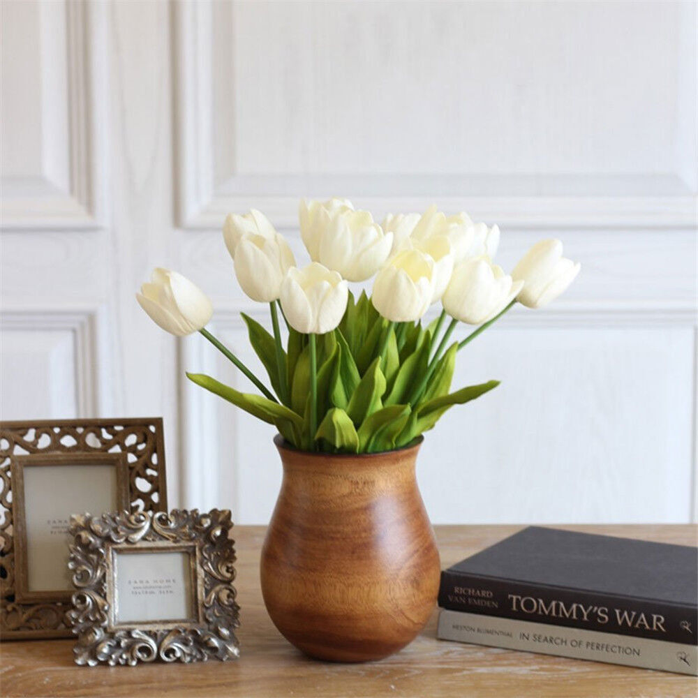 High Quality Artificial Flowers Real Touch Tulip Home Wedding Blossom Mini Tulip