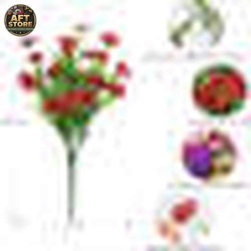 Primrue 24 Bundles Artificial Flowers for Outdoor Decoration