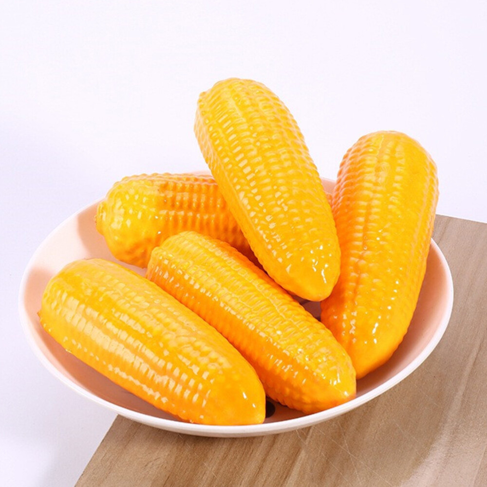 4 Pcs Simulated Vegetable Model Corn Christmas Ornaments Fake The Cob Prop