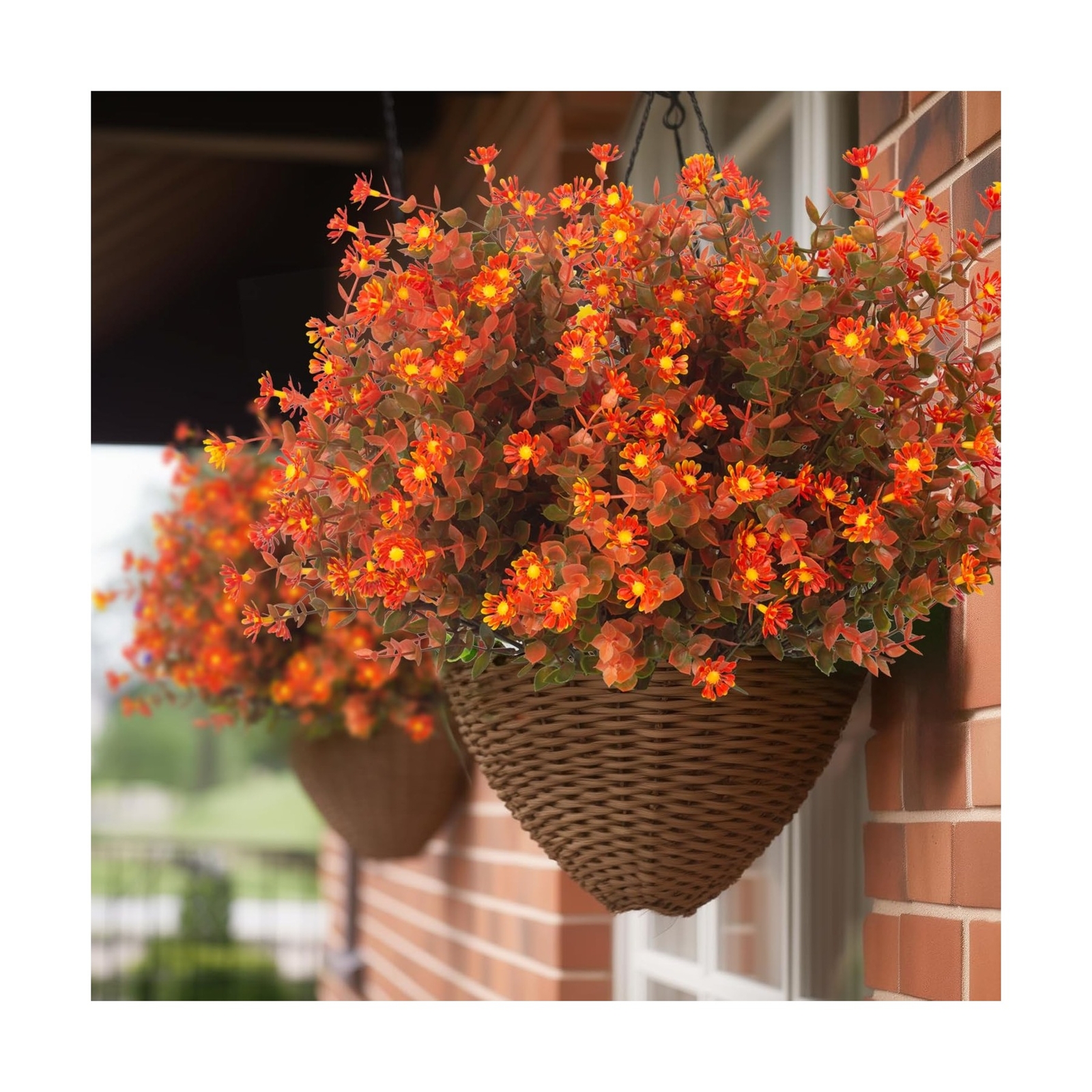 12 Bundles Artificial Fall Flowers No Fade Faux Autumn Plants, Fake Indoor Ou…