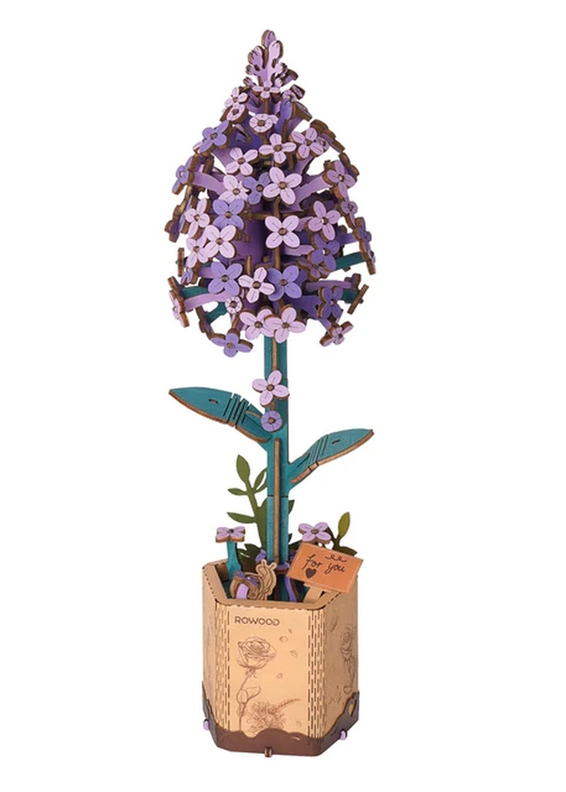 Rowood DIY Wooden Flower Bouquet Beautiful Hand-Make Gifts Eco-Friend Materials