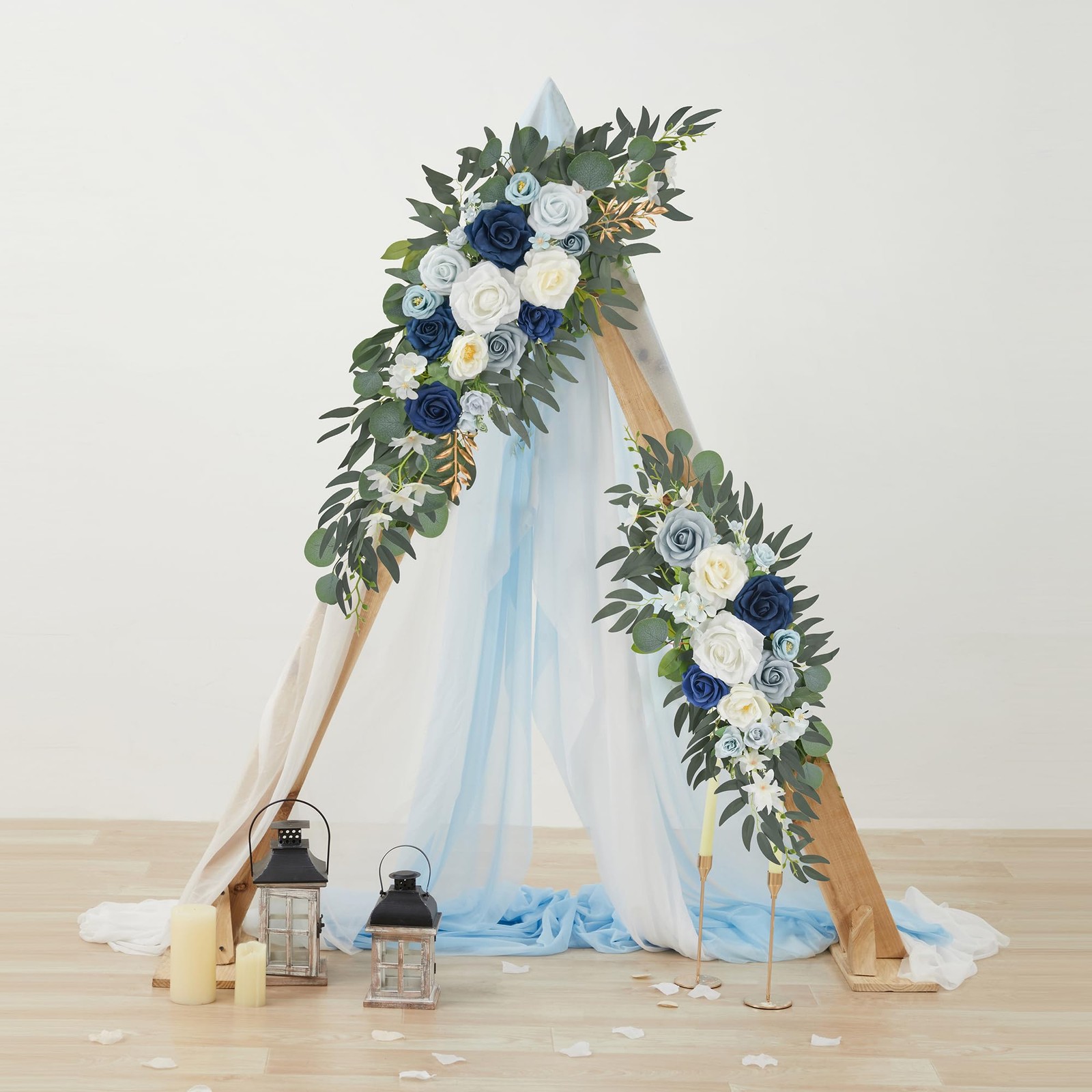 Wedding Arch Flowers Pack of 2 Artificial Silk Large Flower Swag Welcome Sign…