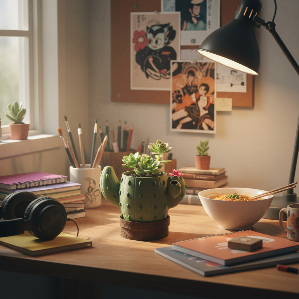 Bloom Signal – Planter | Modern Self-Watering Style Plant Pot for Indoor +Gift