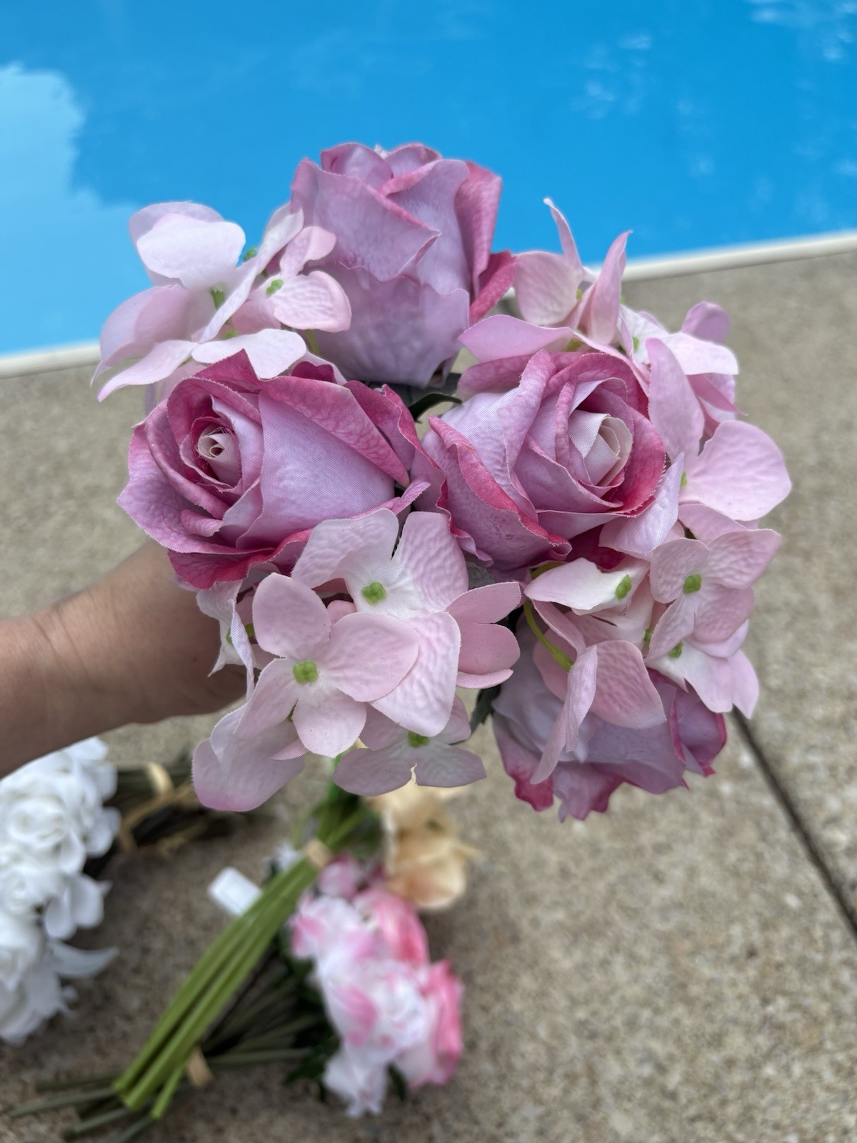 Artificial Flowers Lot Of Roses Mixed Colors Real Touch Latex Bouquets Large Lot