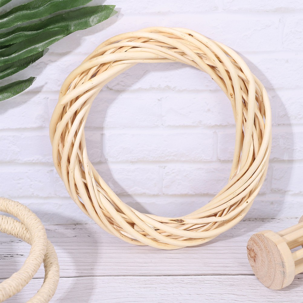 Grapevine Wreath Vine Branch Wooden Circular Twig Hanging Pendant Decoration