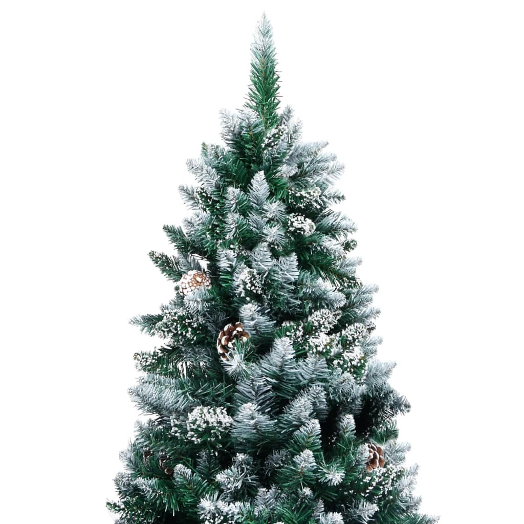 Christmas Tree Artificial Xmas Tree with Pine Cones and White Snow vidaXL