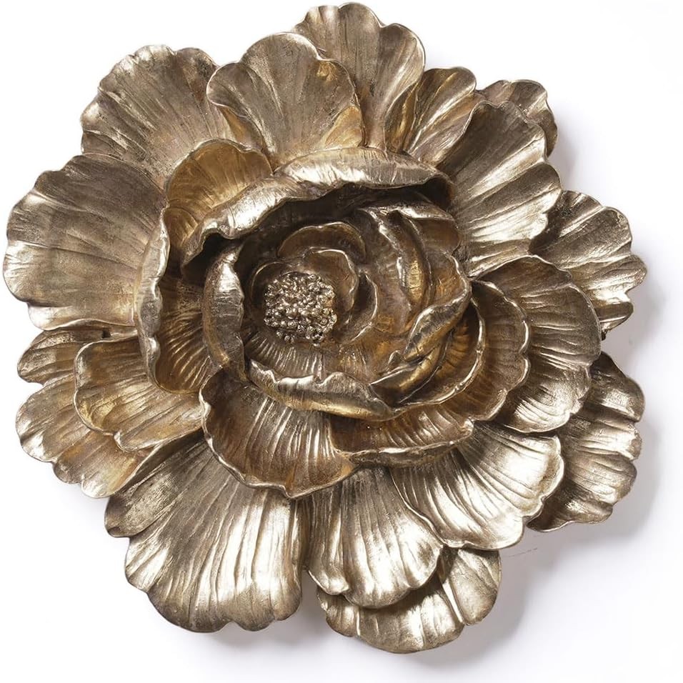 Floral Wall Art Sculpture Decor for Bedroom Living Room Modern