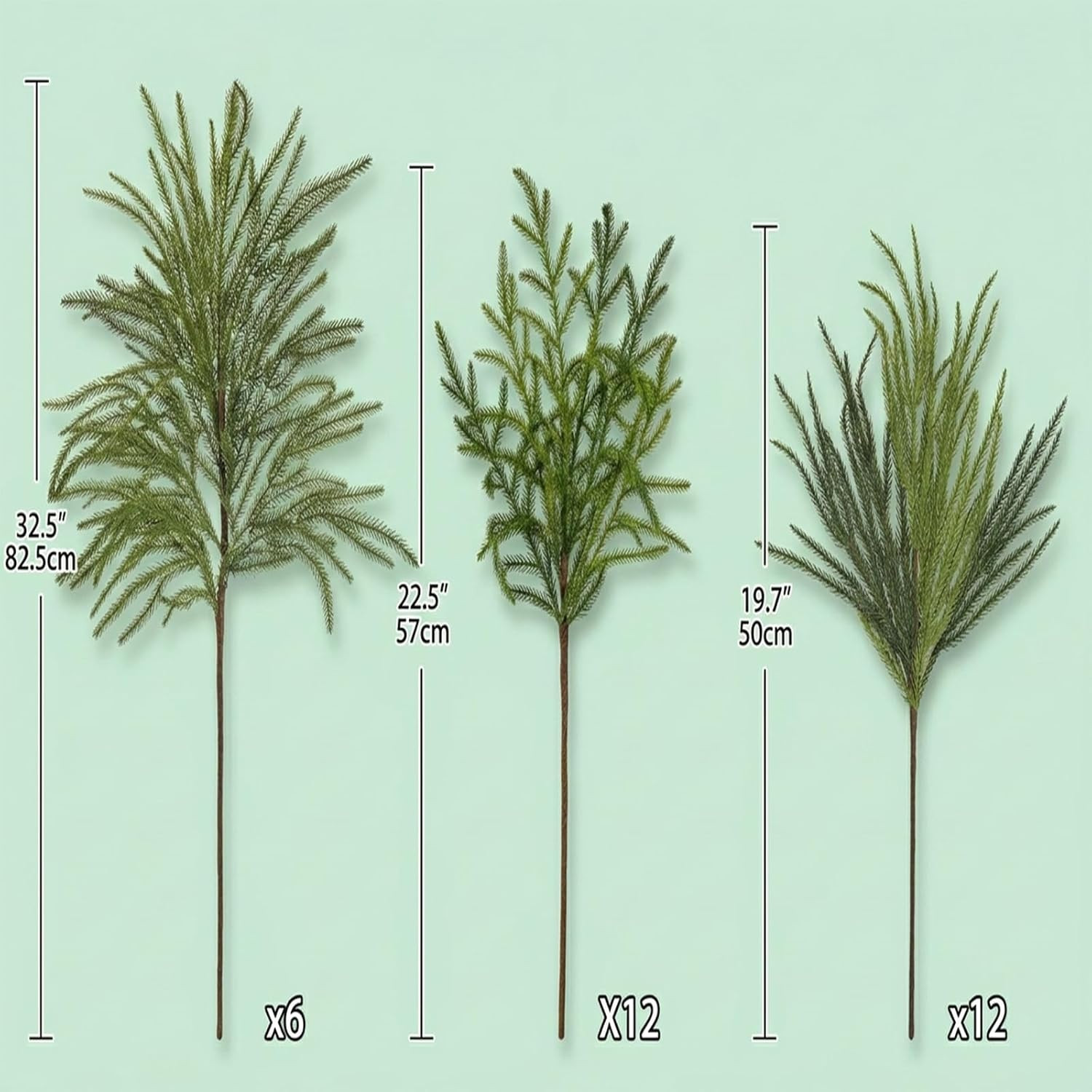 Briful Artificial Greenery Stems for Vase, Faux Greenery Branches for Indoor Out