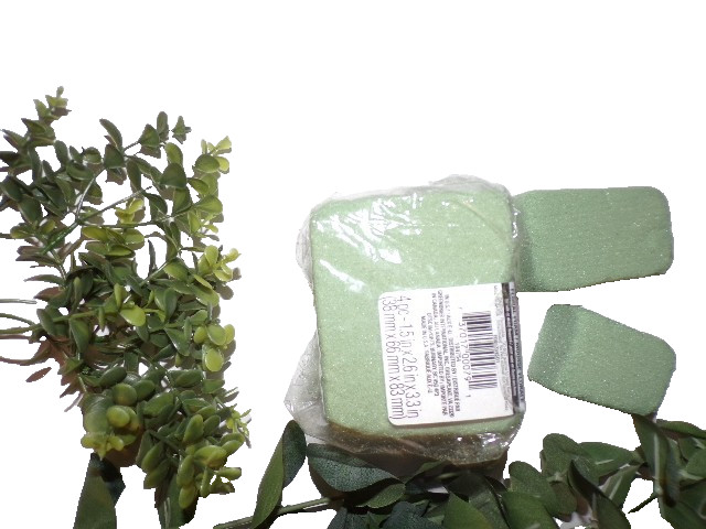 10 CT lot Artificial Fern leaf stems Outdoor indoor Decor floral foam pk KSbx