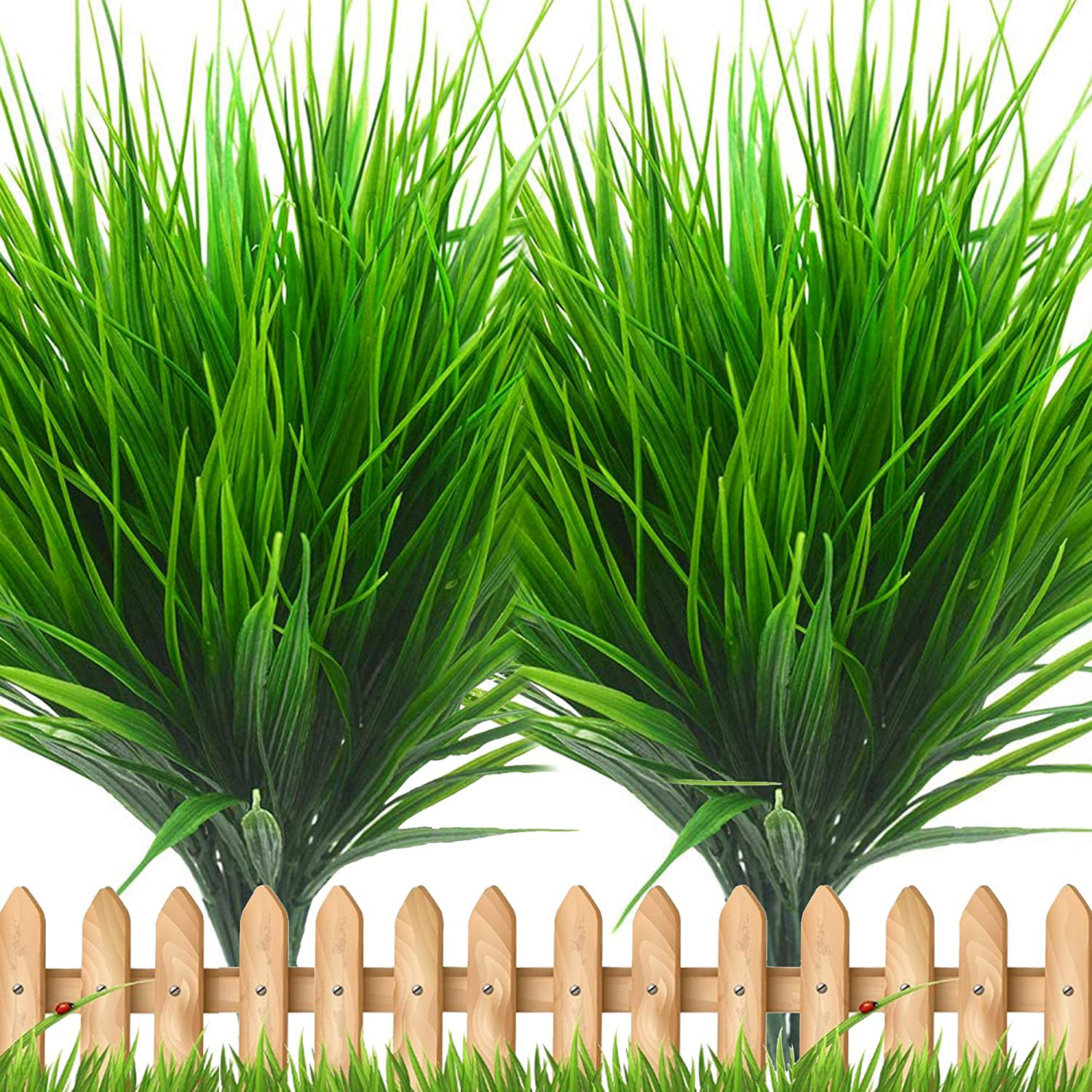 Artificial Wheat Fake Tall Grass 10 Bundles Outdoor Plants Greenery Flowers UV