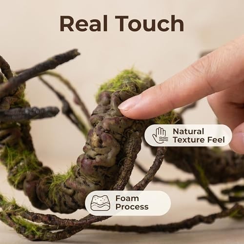 71″ Twisting Faux Greenery Grapevine Garland – Woody Branches, Moss, Wall Decor,