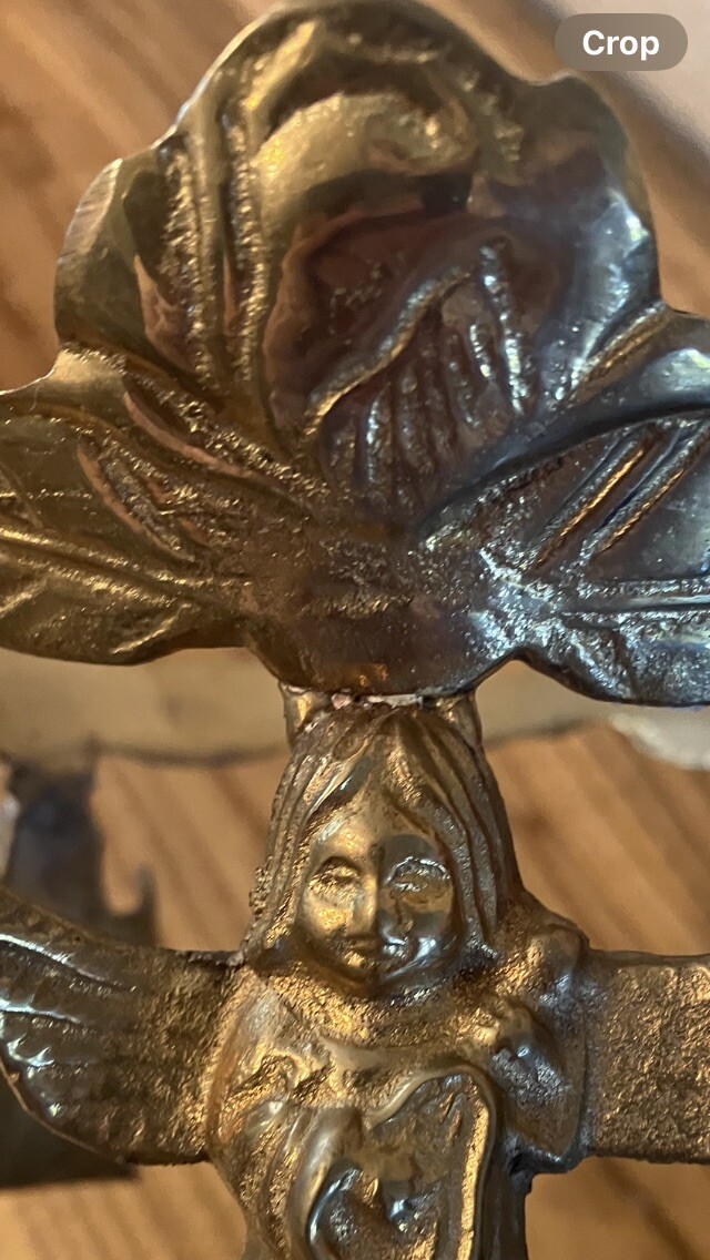 Metal Angels With Instruments Plastic Bowl Centerpiece