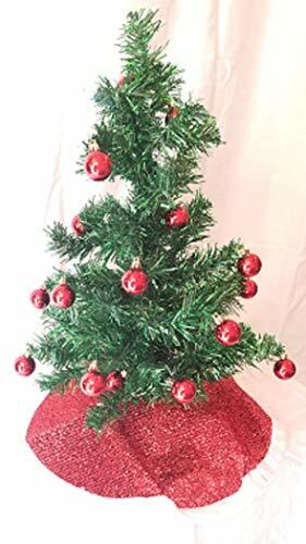 Merry Christmas 2 Ft Lighted Tinsel Tree Includes Plastic Stand (Indoor Use