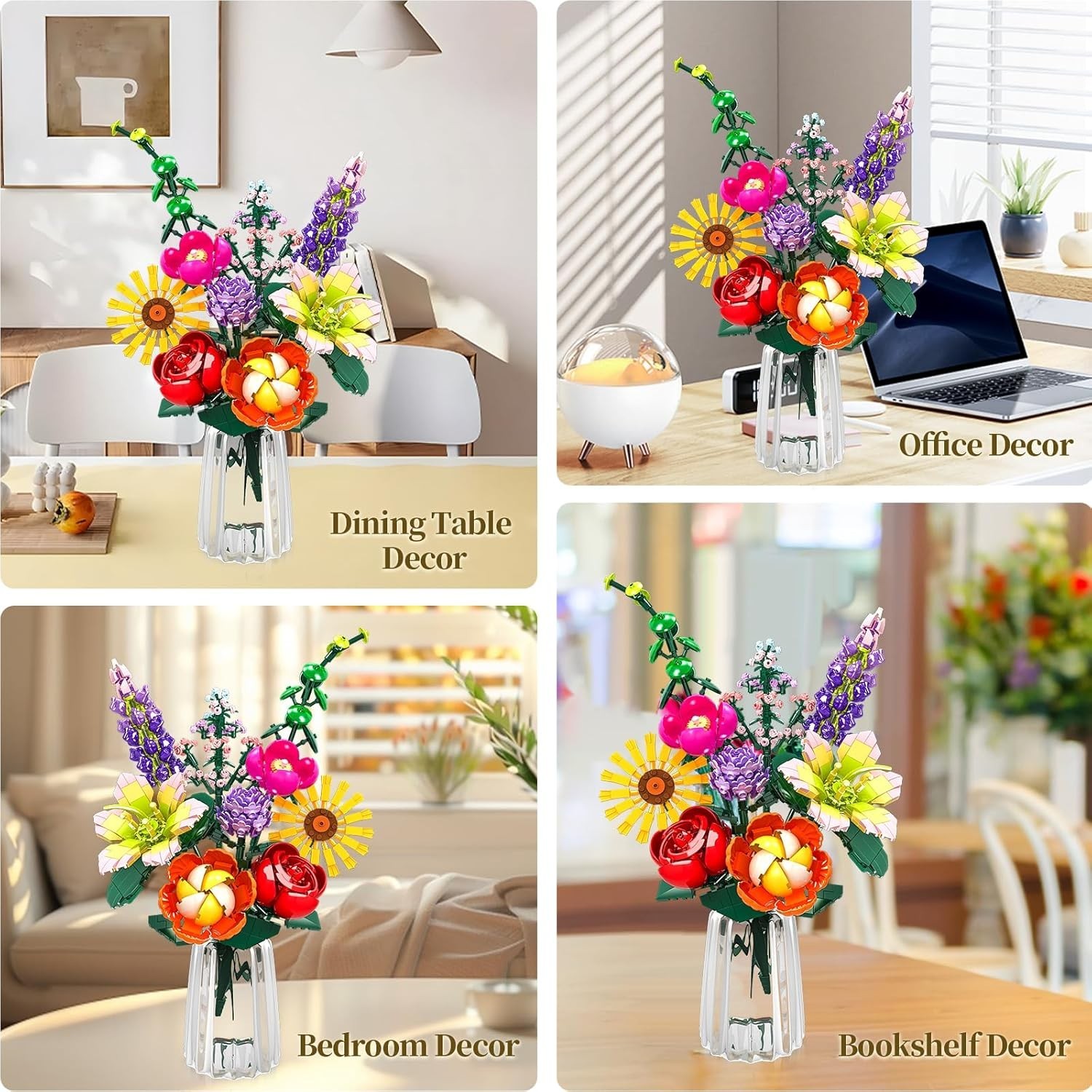 Adjustable Artificial Flower Building Kit – Perfect Gift for Floral Lovers