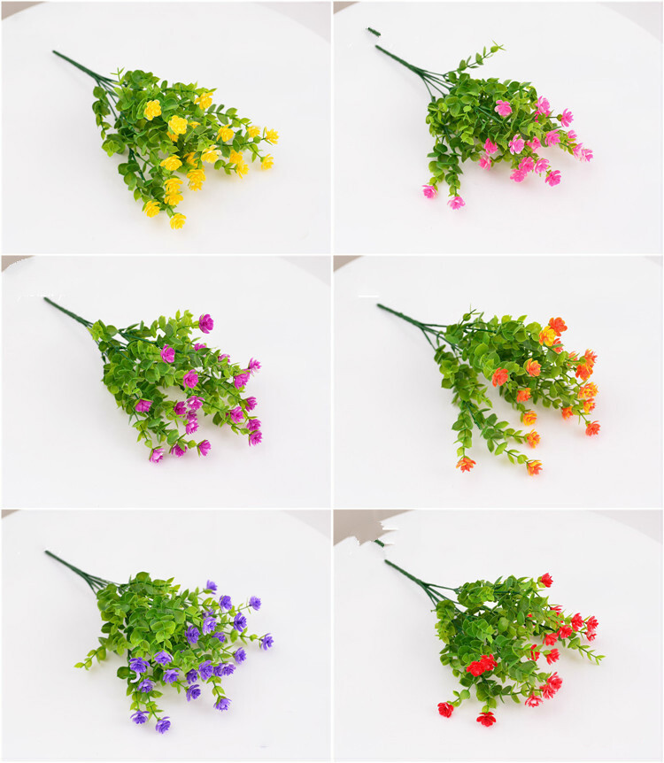 7 Colors Artificial Fake Flower Lotus Home Decor Outdoor UV Protection Floral