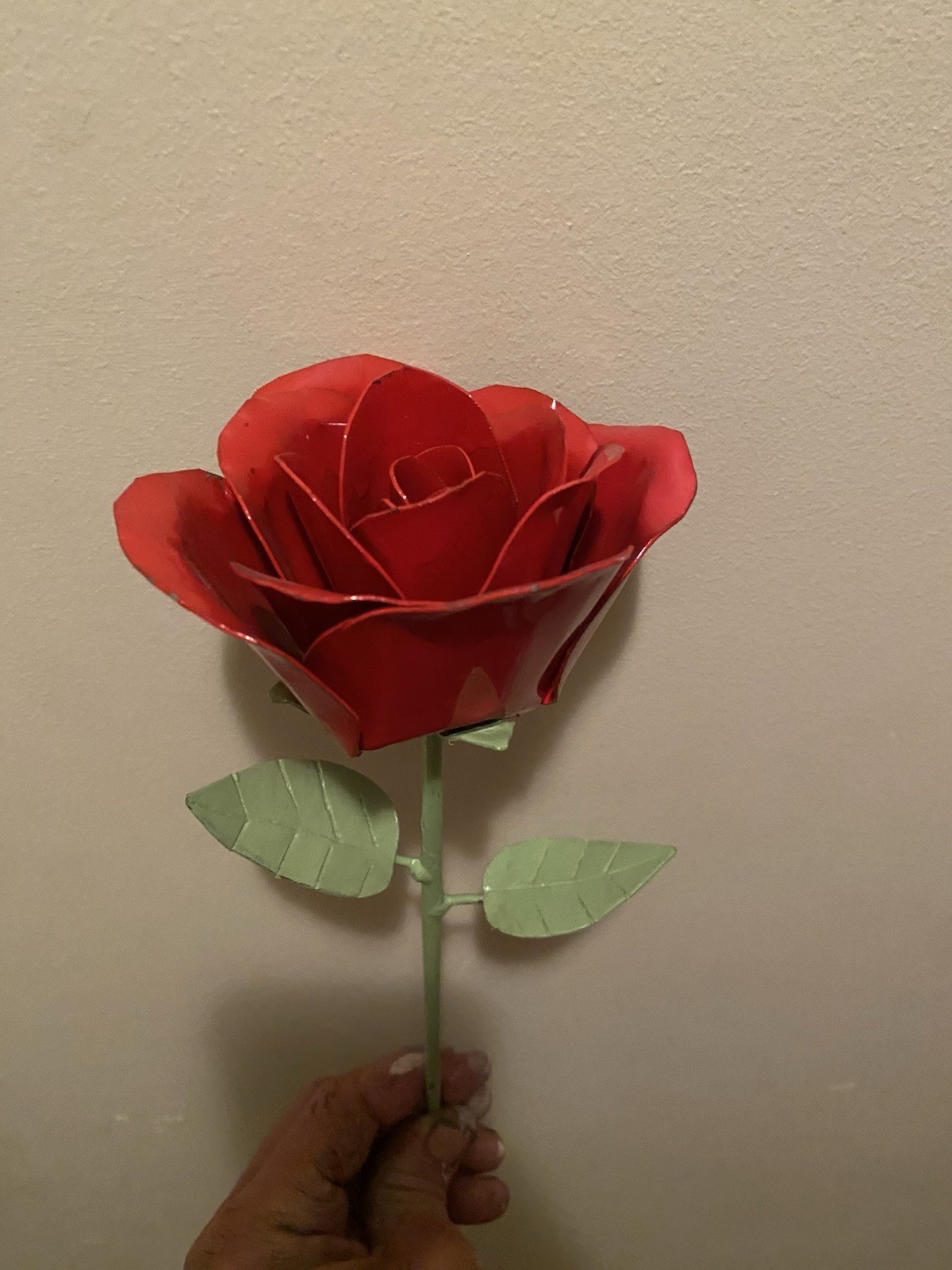 Handmade welded rose
