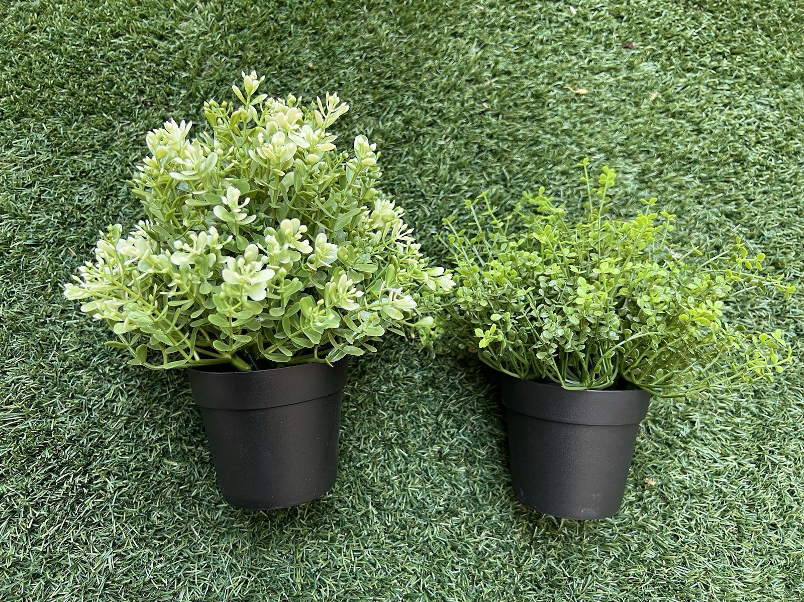 Set of 2 Artificial Tree Bush Dimension 7in x Height 6in