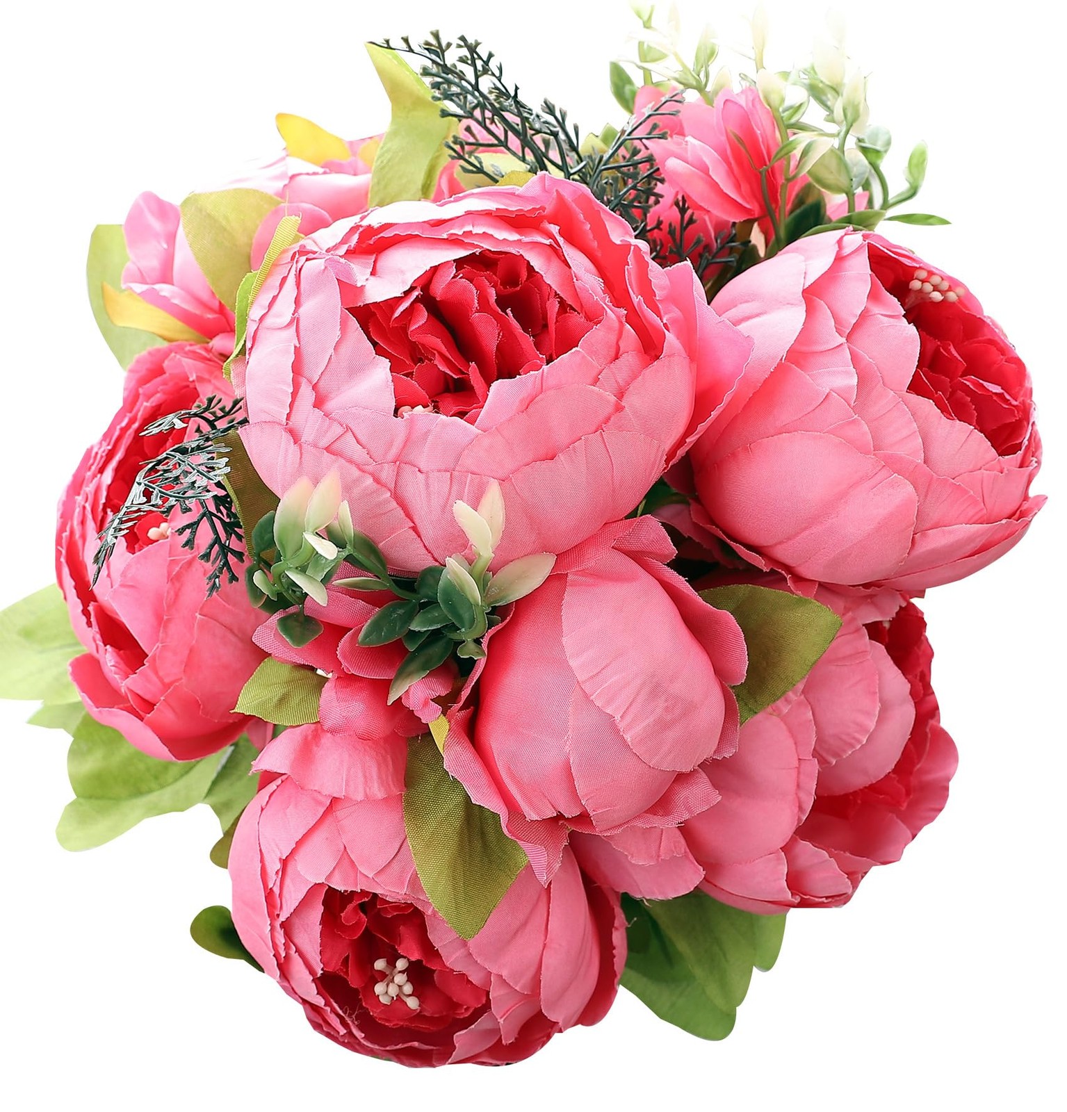 1 PCS Spring Pink Artificial Silk Peony Bouquet Wedding Home Decoration