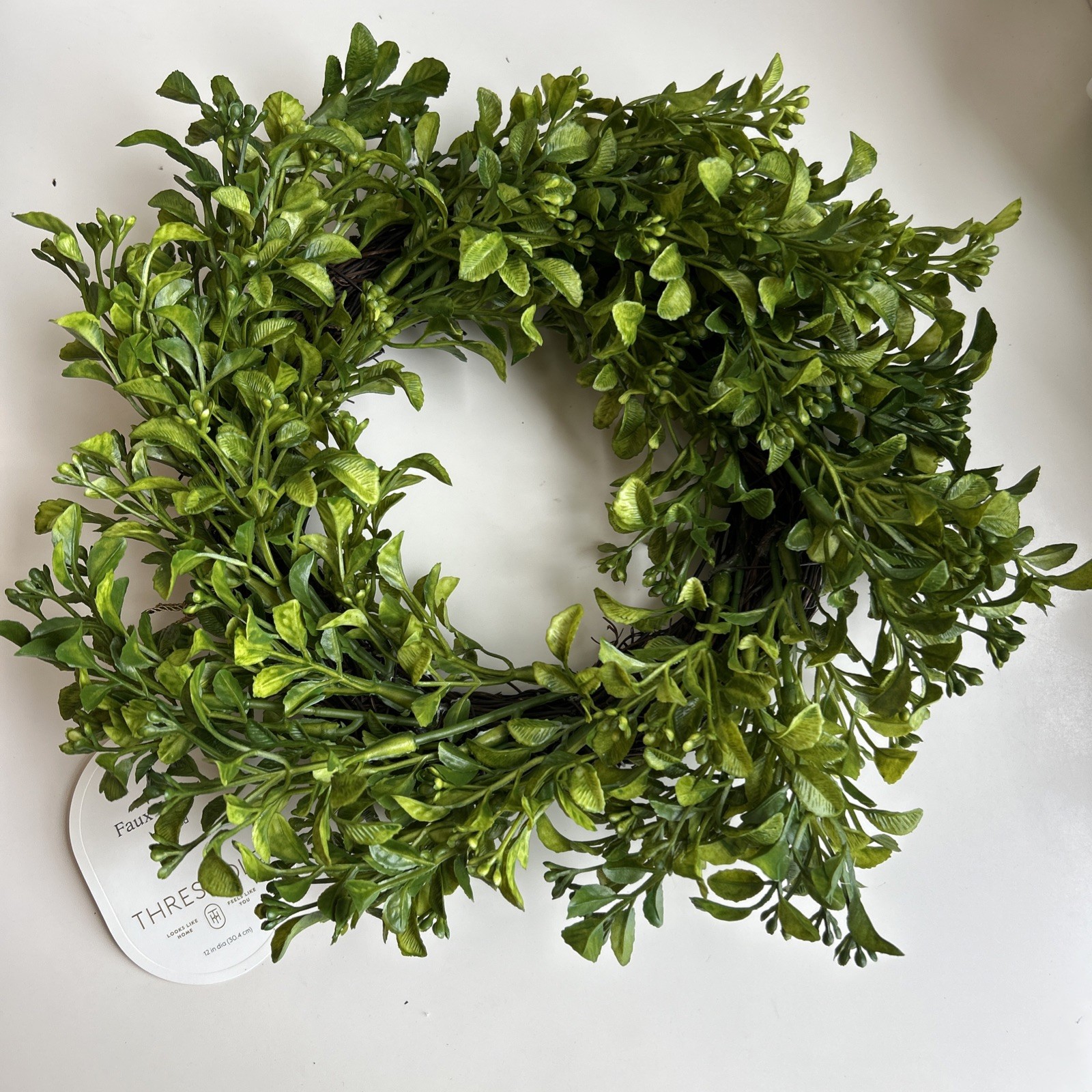 Boxwood Flower Wreath – Threshold™