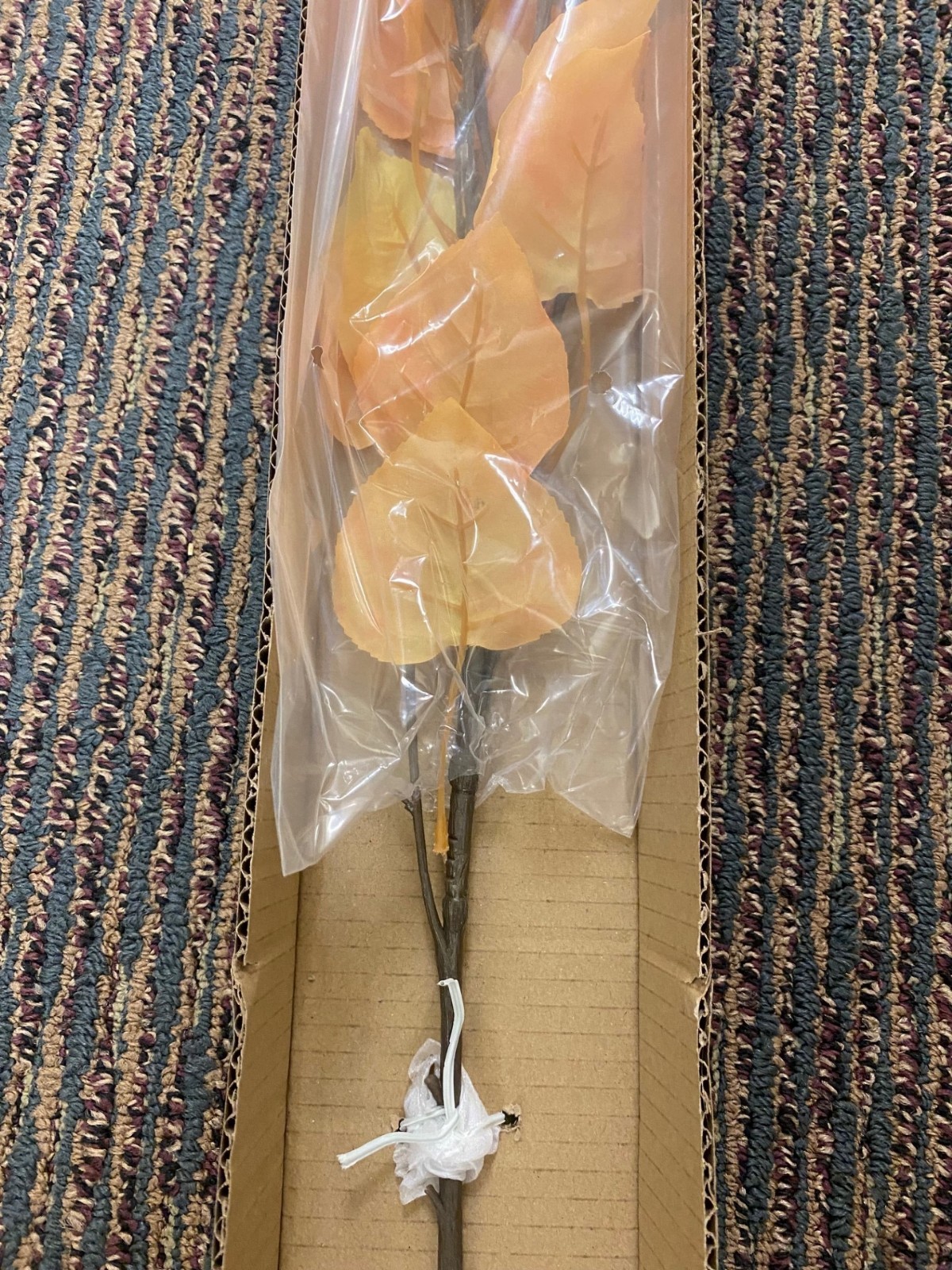 NEW Pottery Barn Oversized Yellow Aspen Stem Branch Fall Leaves 50″ Autumn NIB