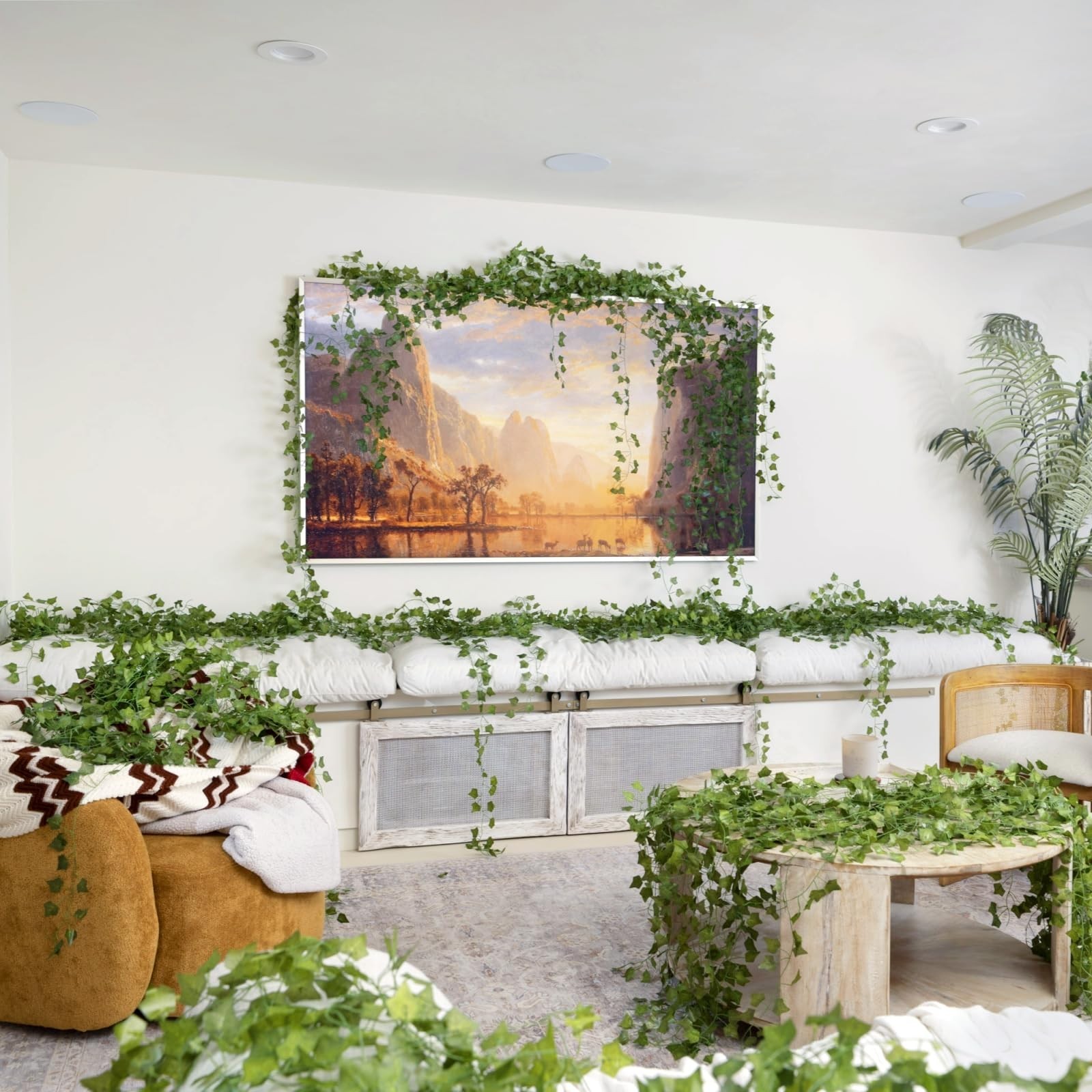 144 Pack Artificial Ivy Vines – 1008Ft Greenery Garland for Home, Wedding & Part