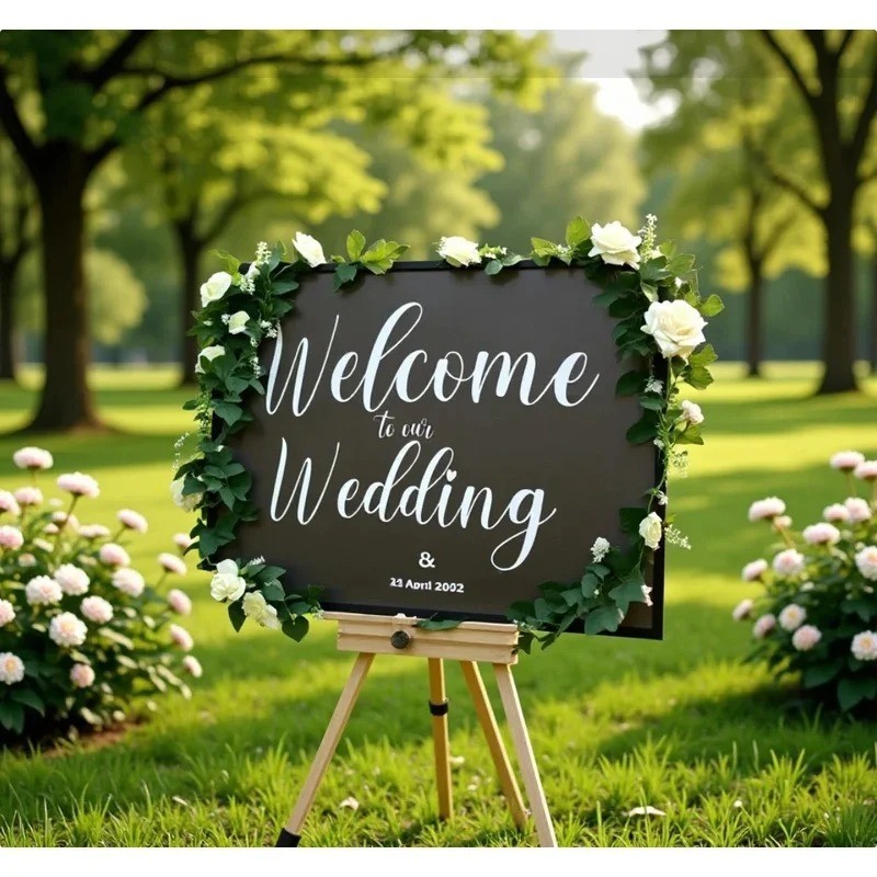 2.2M Artificial White Flower Hanging Vine Garland Wedding Home Decor Set