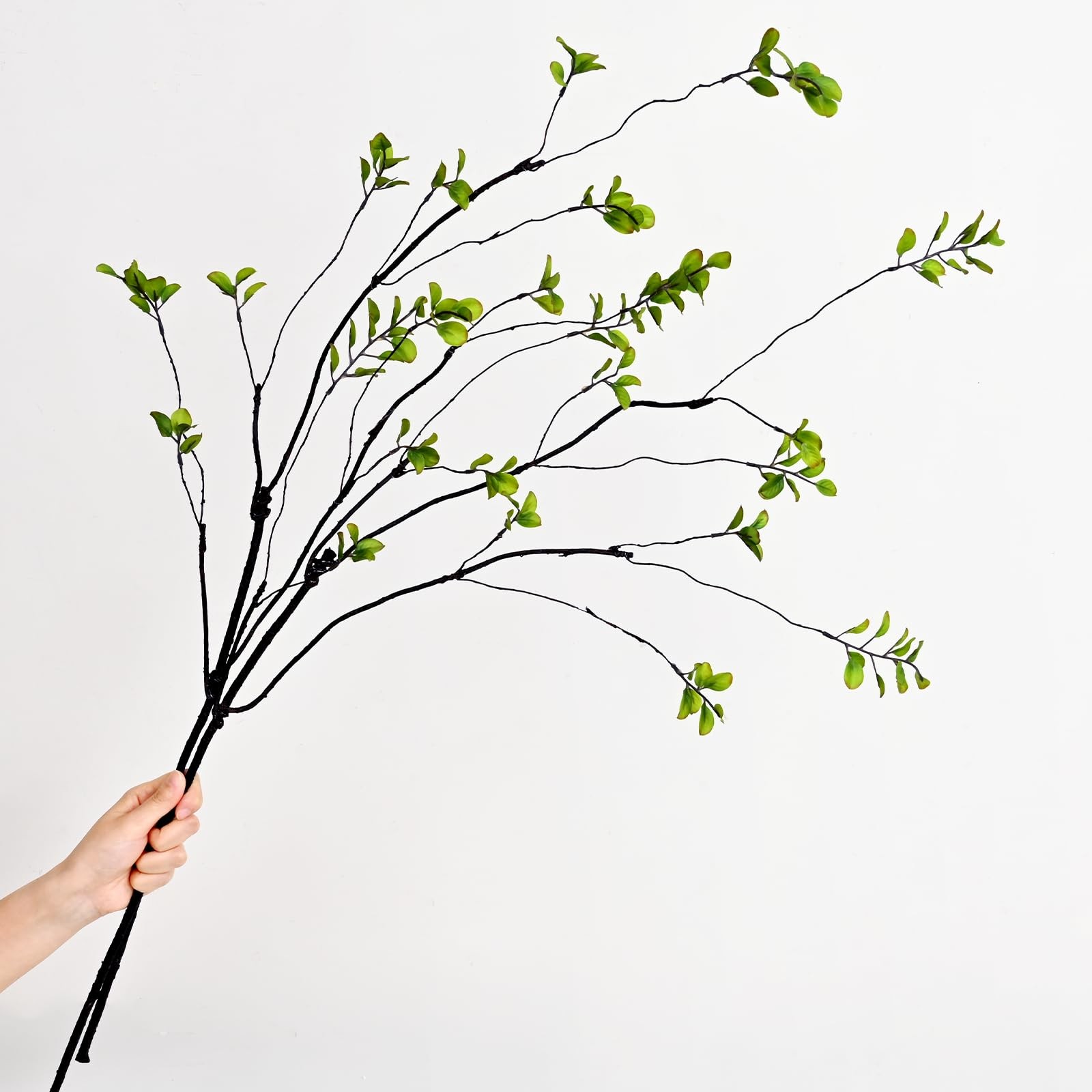 4PCS Artificial Ficus Branches for Vase, Faux Greenery Stems for Vase Filler,…