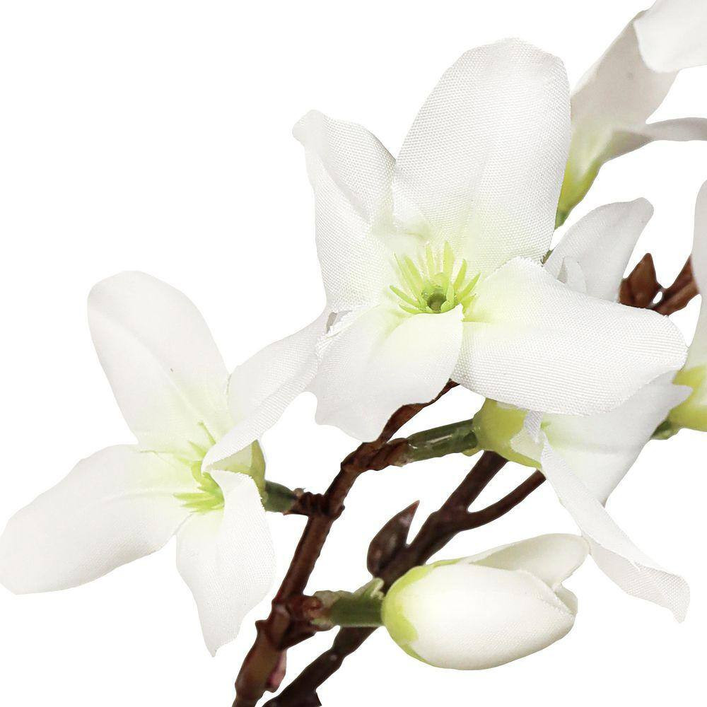 36 In. Deluxe Cream White Artificial Forsythia Flower Stem Spray (Set of 2)