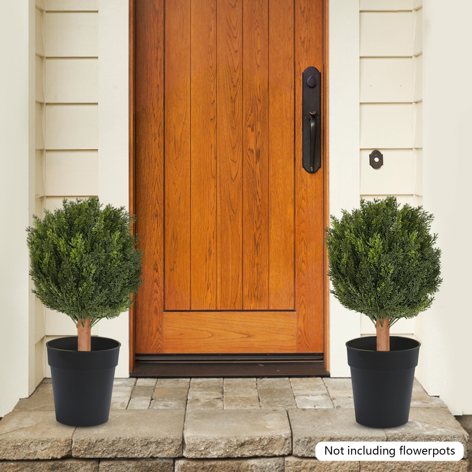 Artificial Plant Artificial Plant with Ground Spike for Indoor Outdoor Home