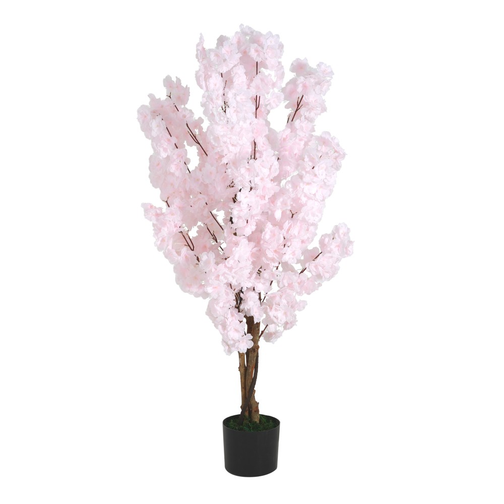 43″ Artificial Cherry Blossom Tree with Black Plastic Pot