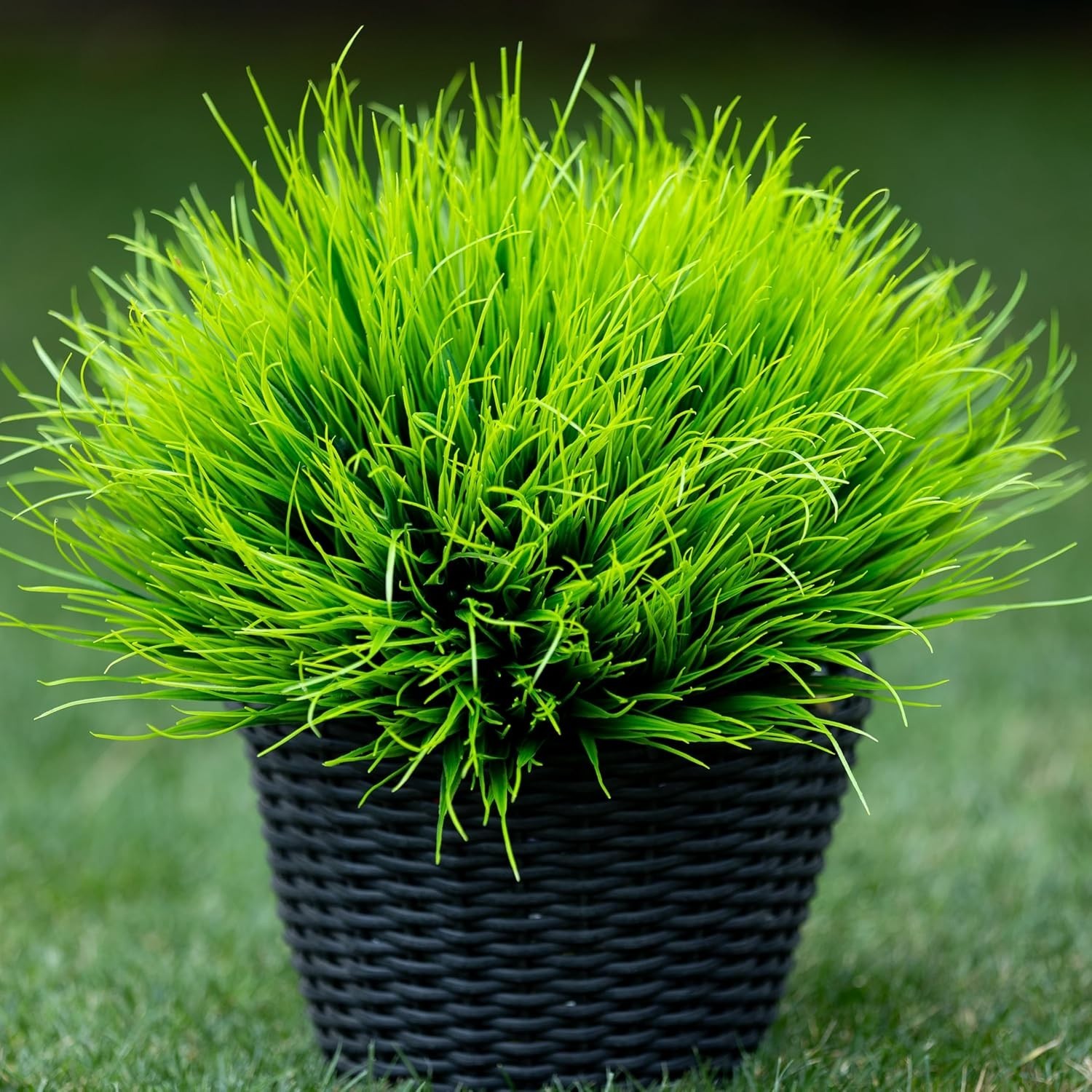 Outdoor Artificial Monkey Grass Bundles UV Safe Fake Plants For Patio