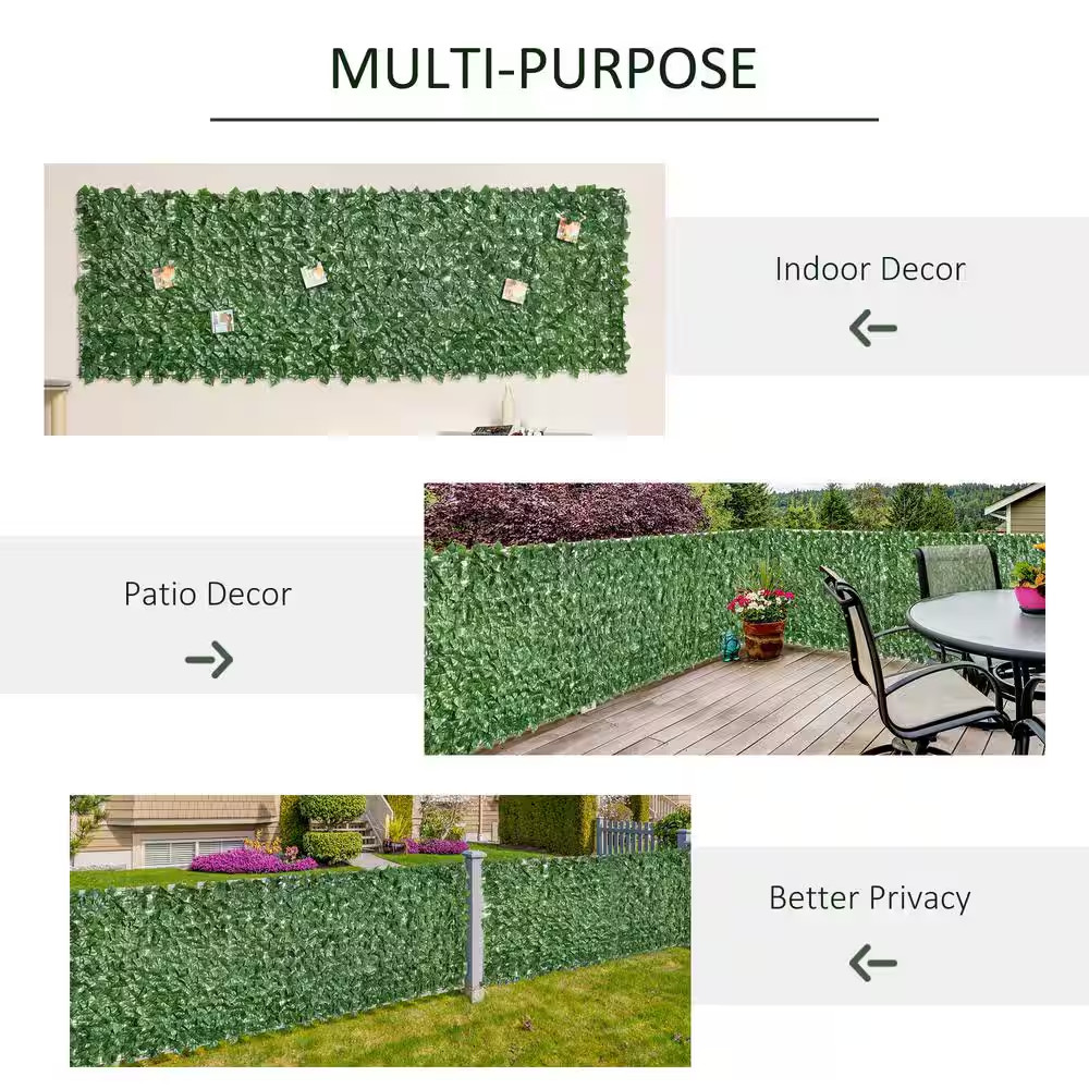 118 In. X 39 In. Green Artificial Grass Wall Panels Greenery Backdrop Decor for