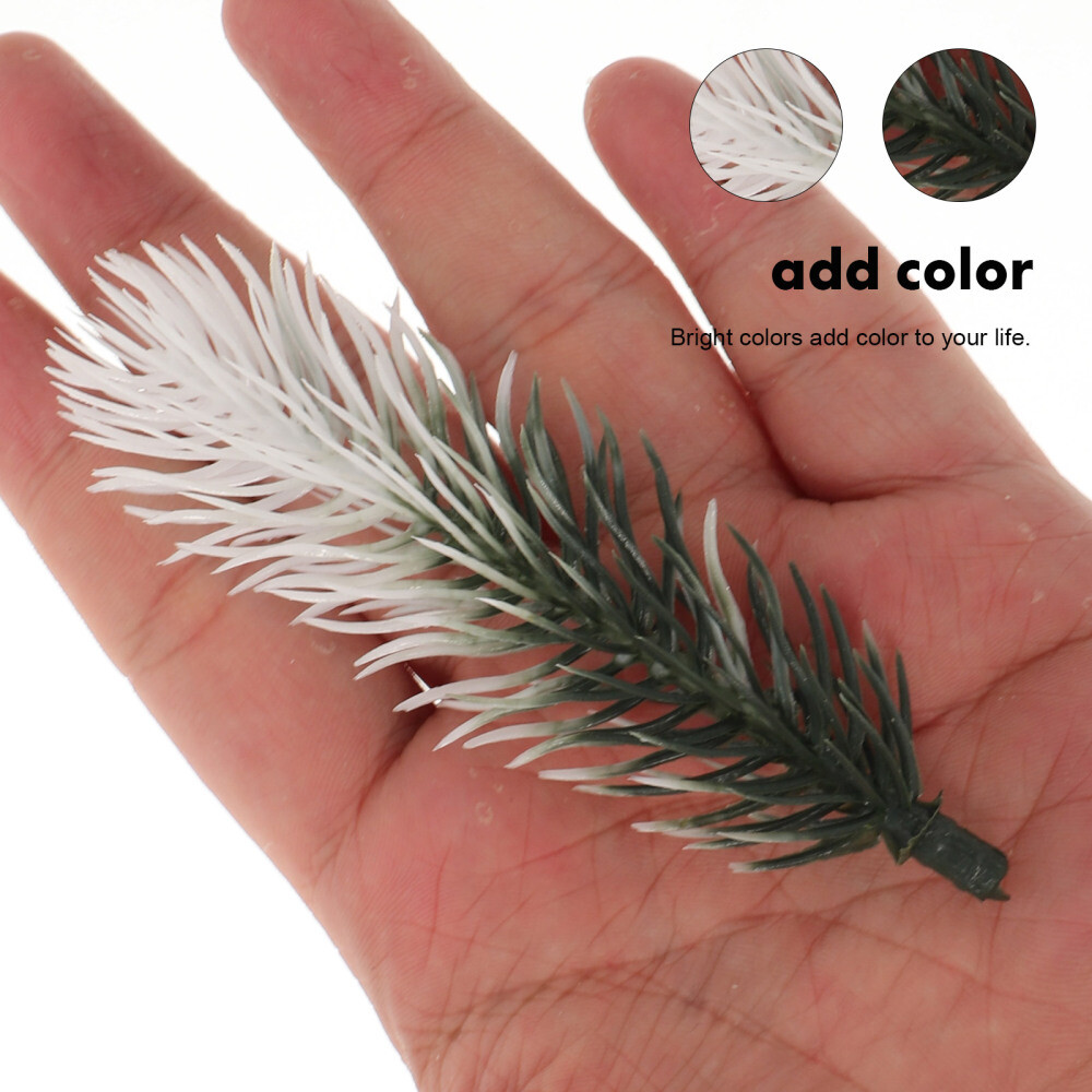 30PCS Artificial Green Pine Needles Branches Small Pine Twigs Stems for Decor