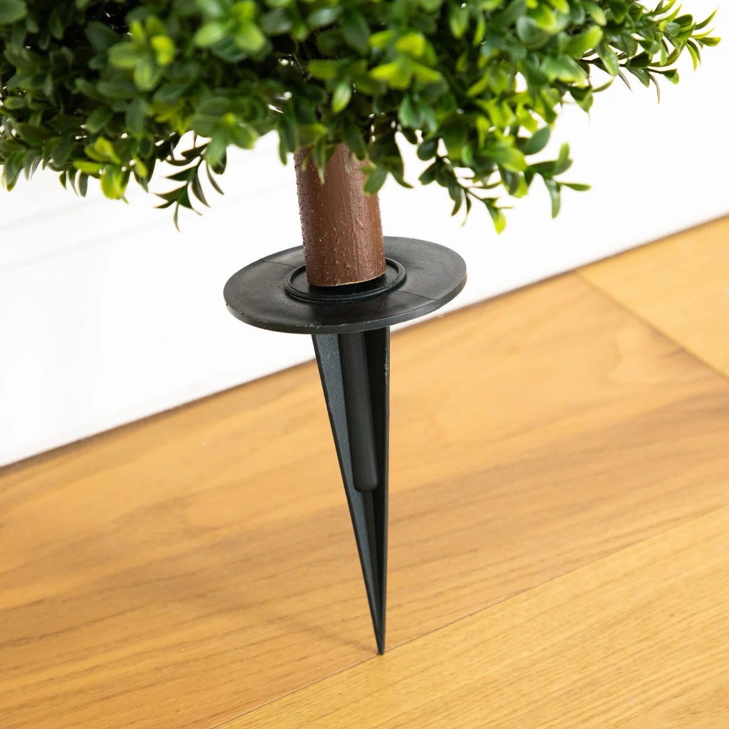 4’ Artificial Boxwood Plant with Integrated Ground Stake UV Resistant Set of 2.