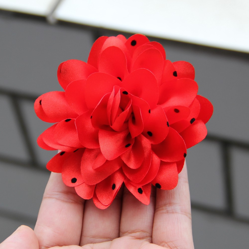 7.8cm Chiffon Decorative Flowers for Wedding Embellishment Fabric Flowers with
