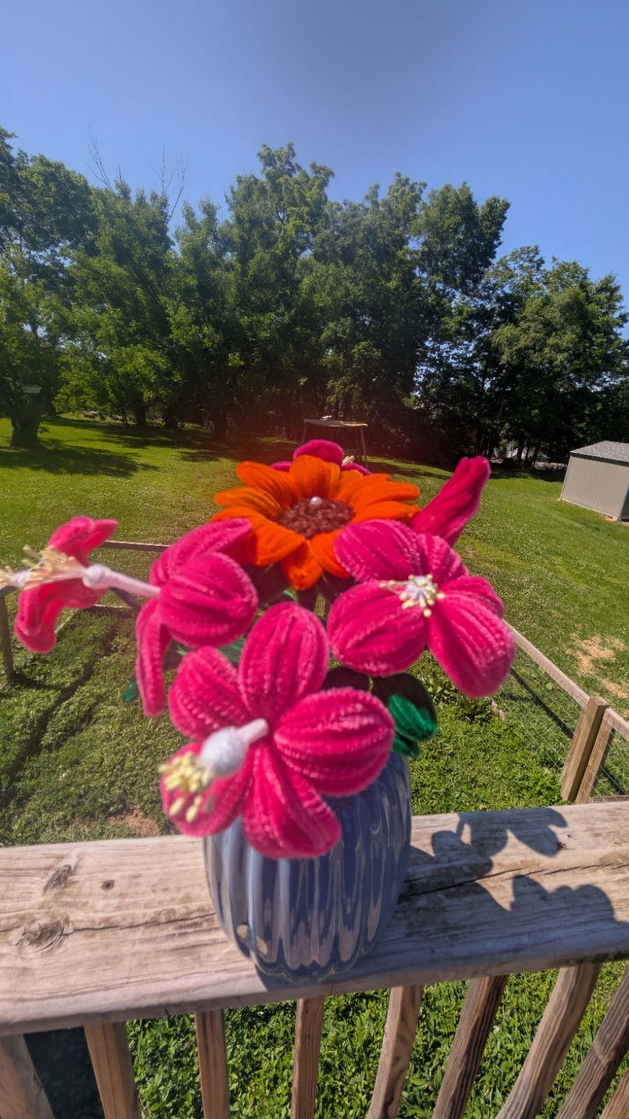Artificial Hibiscus Arrangement & Centerpiece ( Vase is not included)🌺