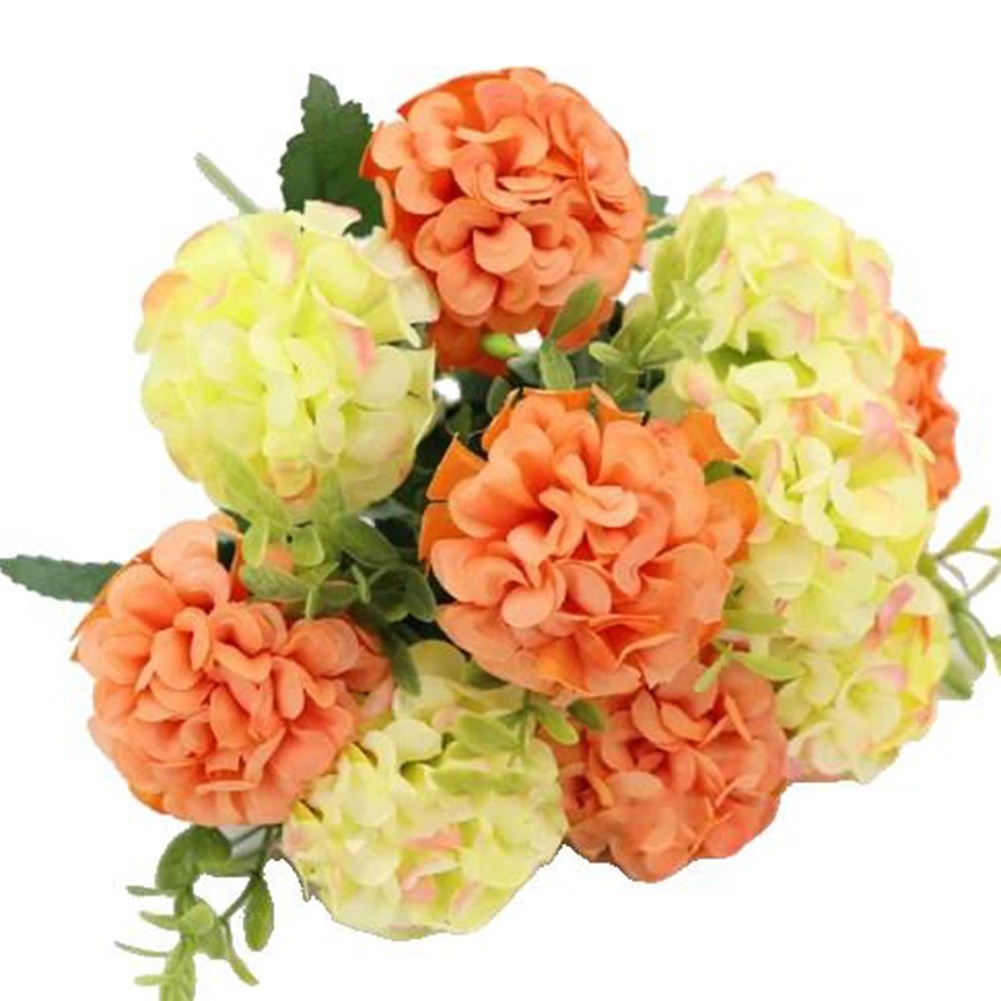 Lifelike White Hydrangea Artificial Flower Bouquet Perfect for Weddings