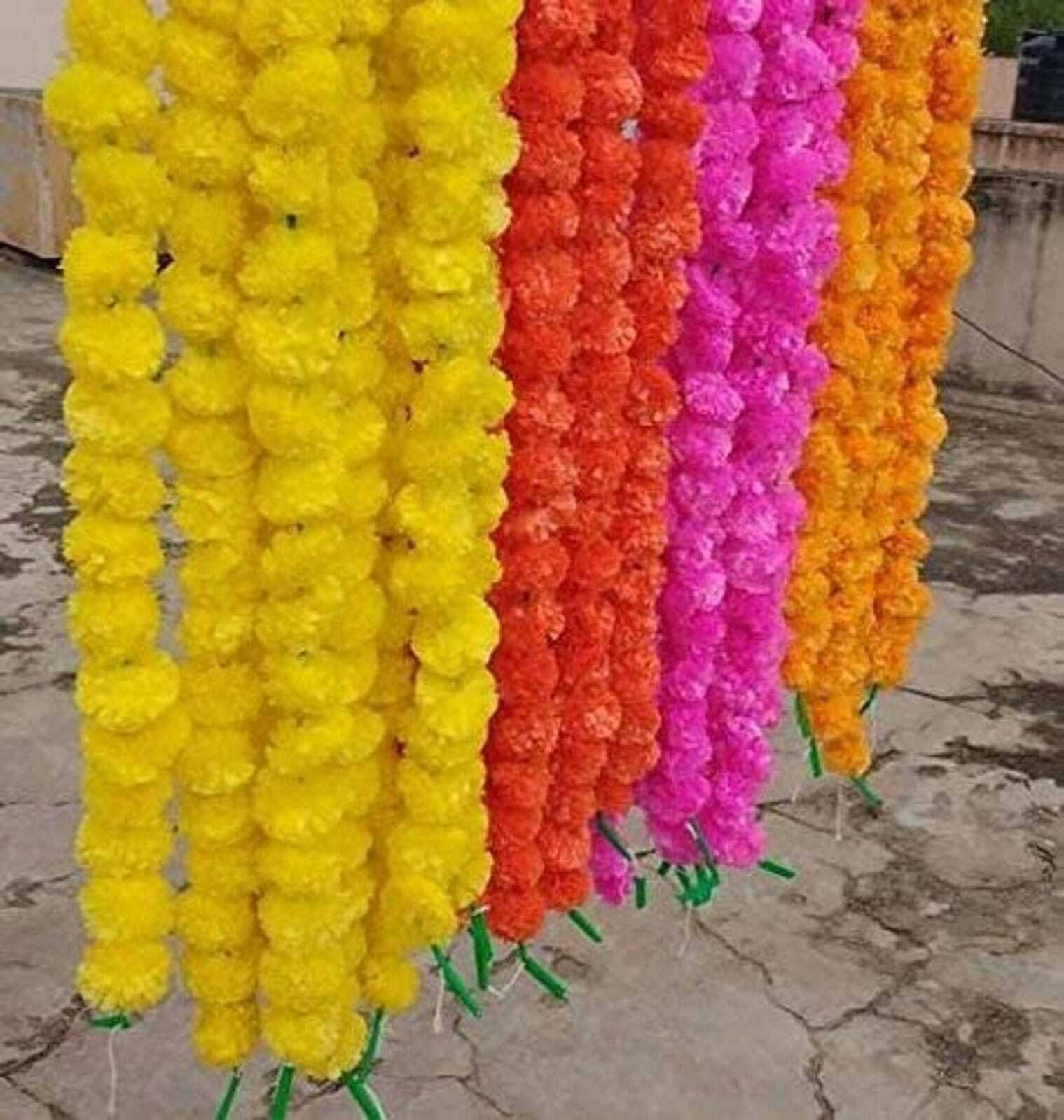 Indian Wedding Garland for Indian Wedding Décor Mehndi Décor Artificial Flowers.