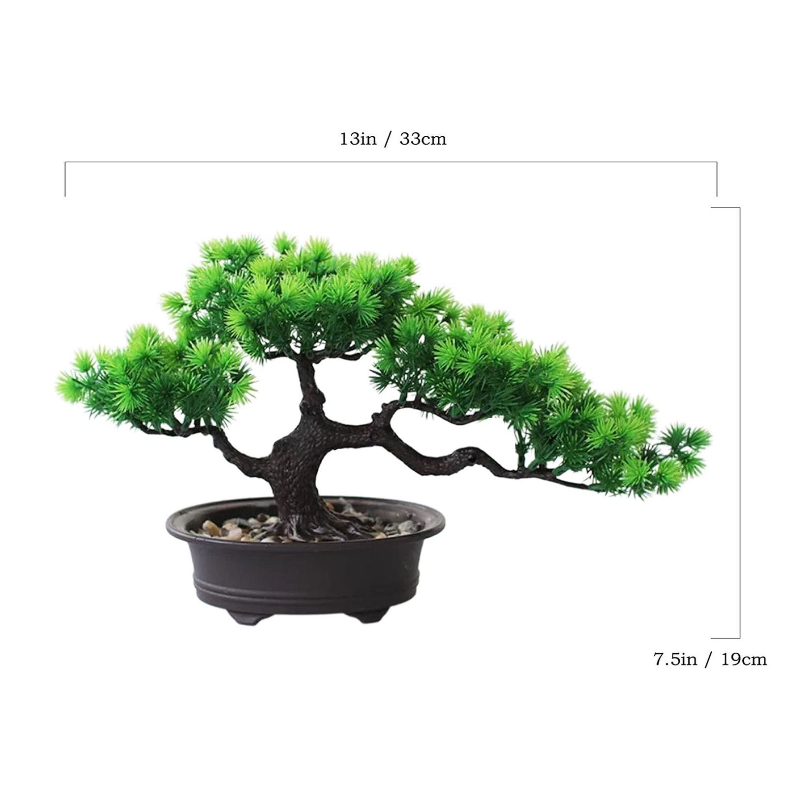 Artificial Bonsai Tree Fake Plant Decoration Potted Tree Faux House Plants Sm…
