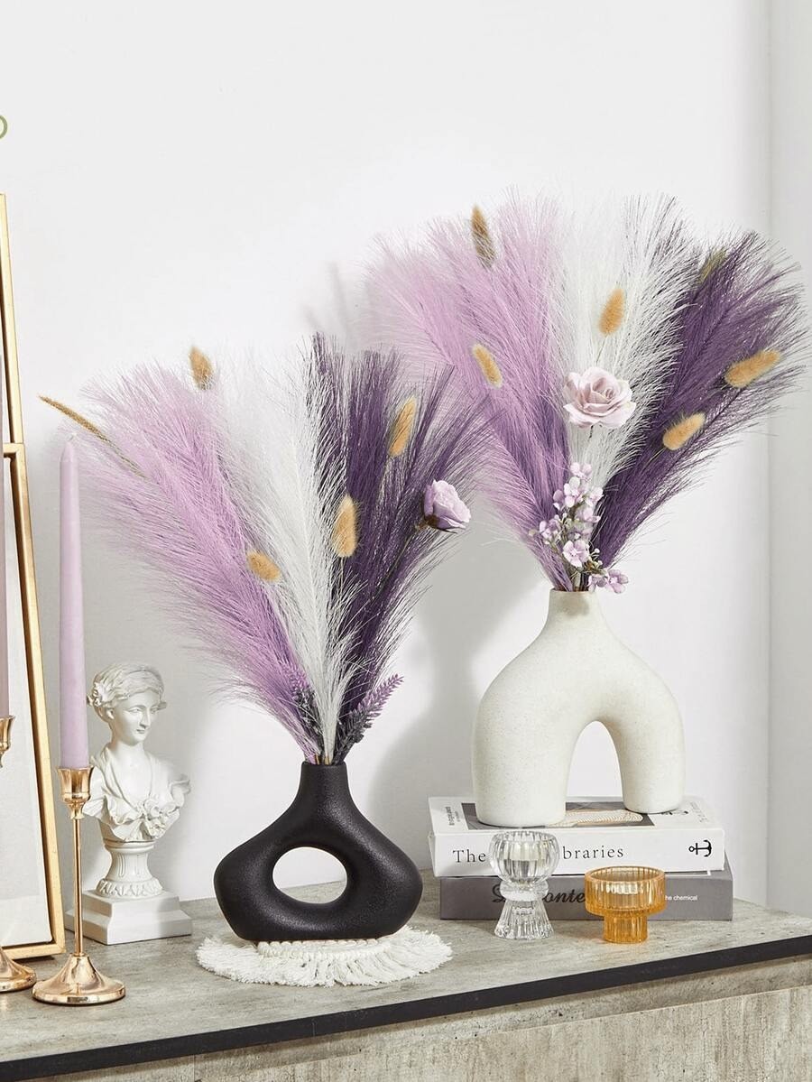 Artificial Pampas Grass Boho Vase Filler Wedding Home Room Decor Faux Plant