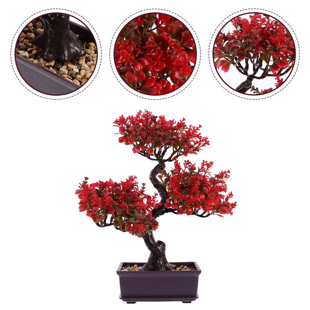 Japanese Zen Decor Artificial Bouquet Fake Bonsai Flower Office Decor
