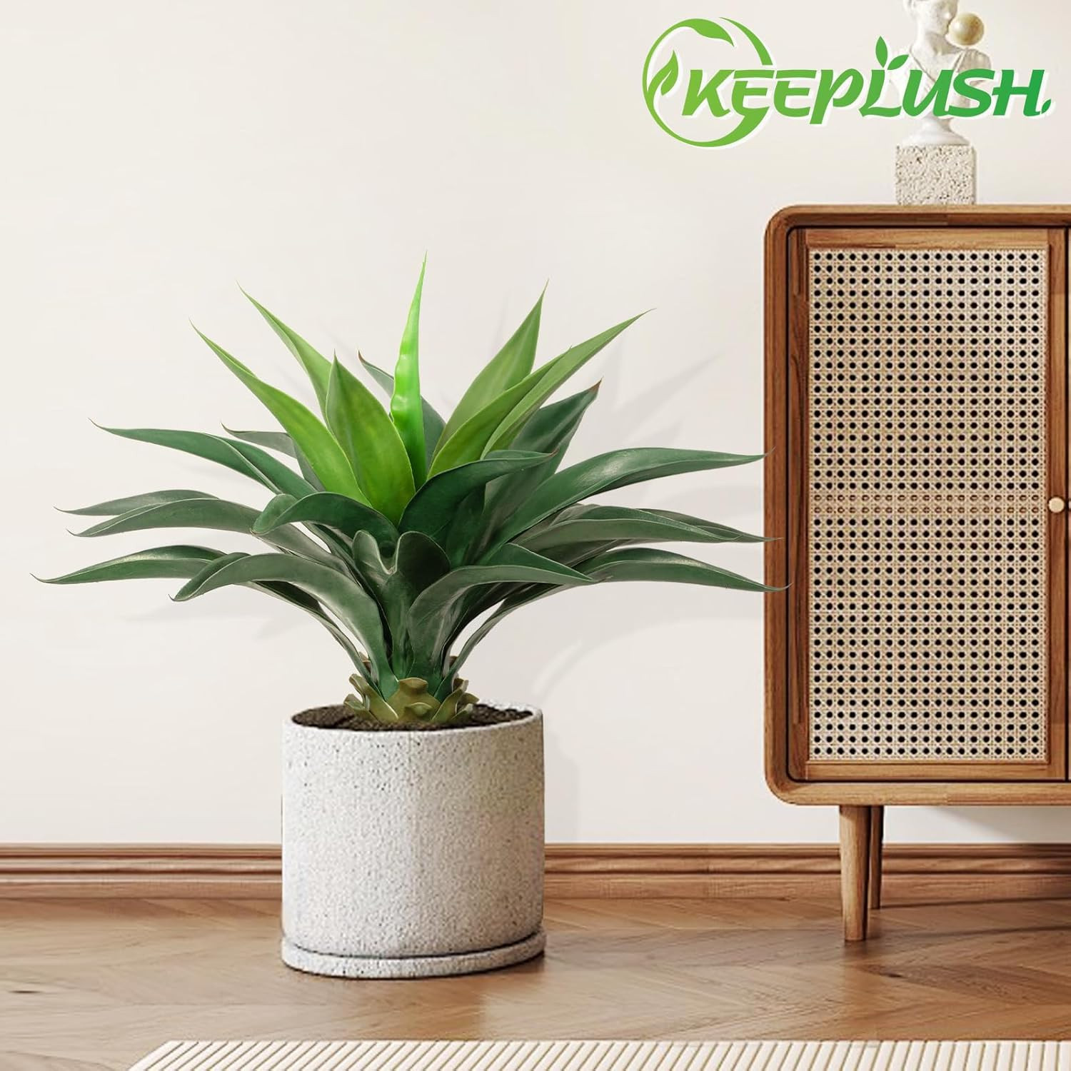 2Ft Artificial Agave Plant – Realistic Fake Aloe Vera for Home & Office Decor
