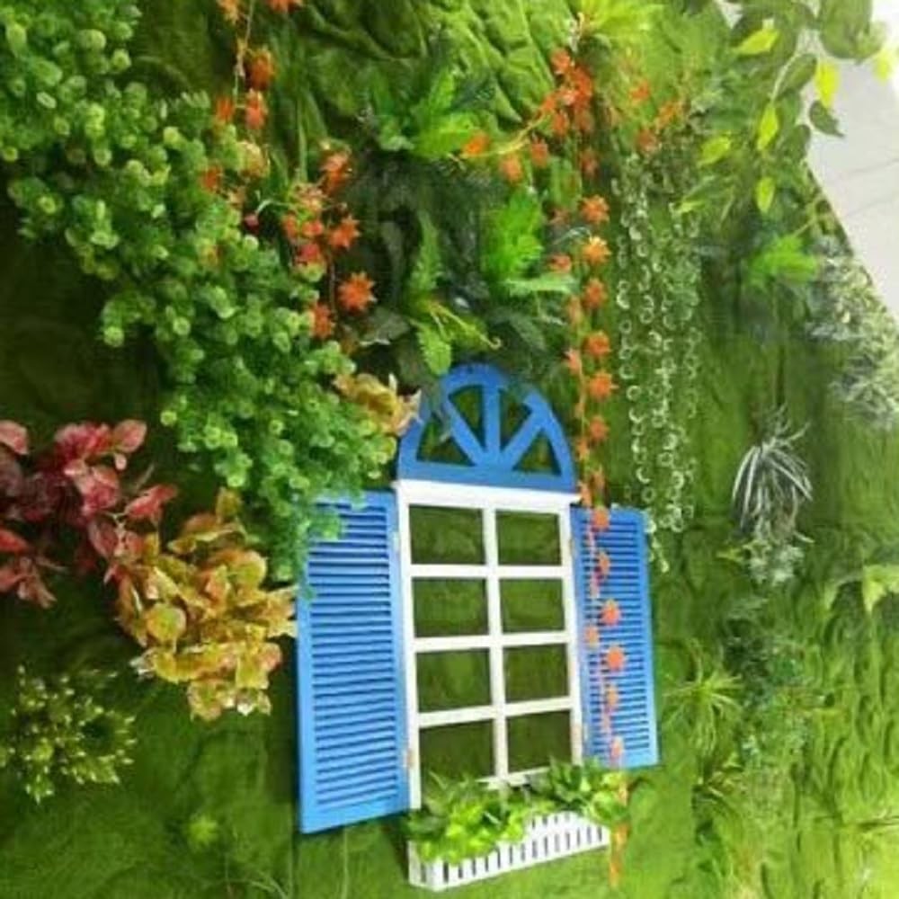 Artificial Moss Mat Fake Moss Rug Sheet Faux Greenery Wall Decor for Indoor &…