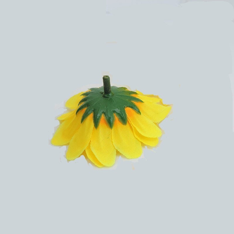 7cm Mini Silk Sunflower Artificial Fake Flowers Head For diy Wedding Party
